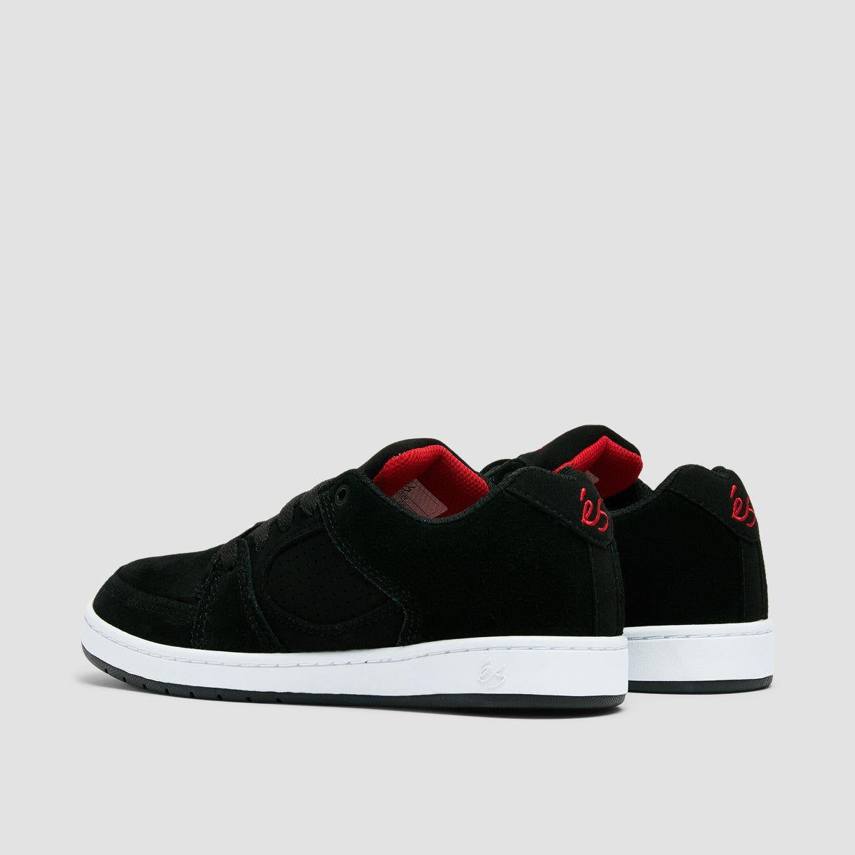 eS Accel Slim Shoes - Black/Black/Red