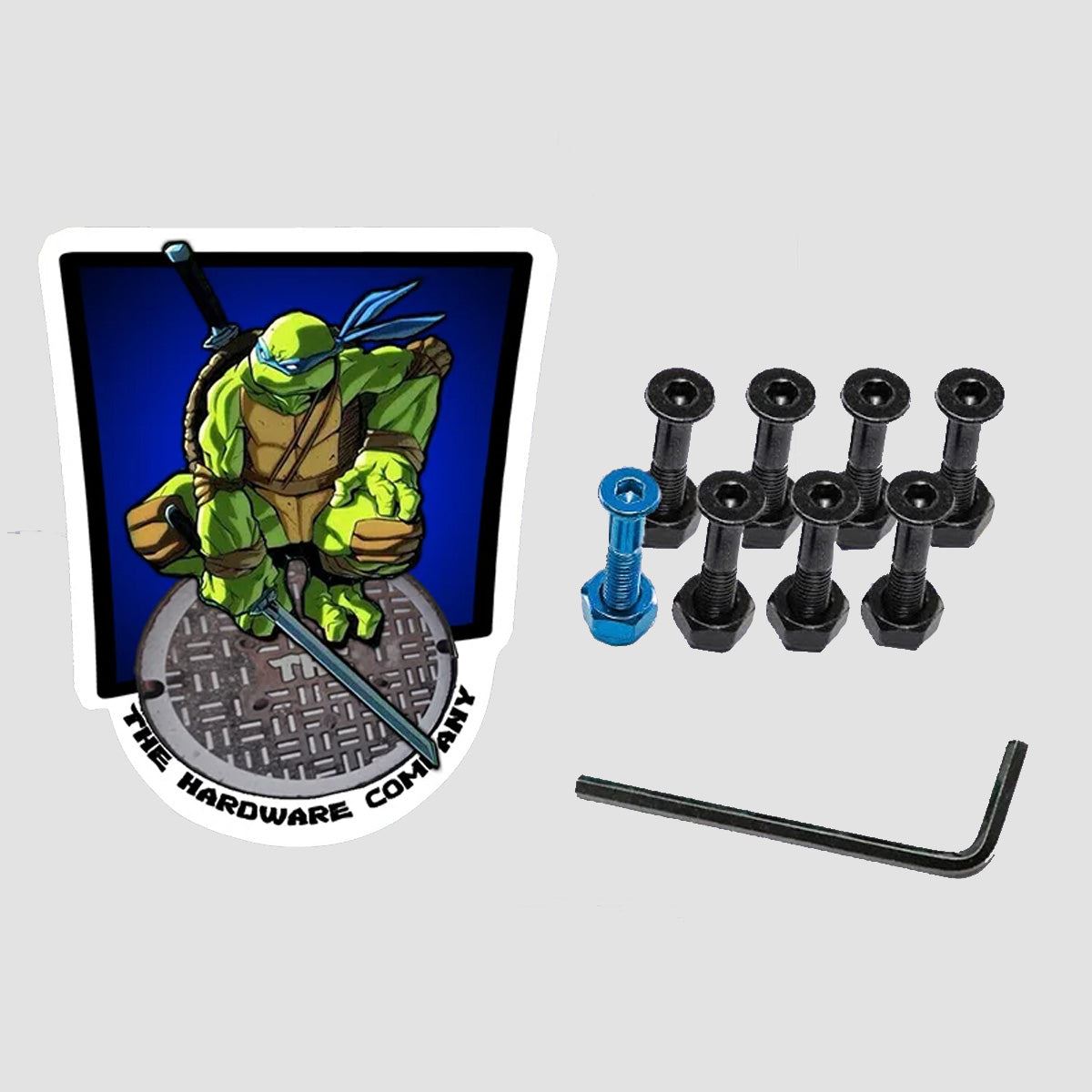 The Hardware Company THC TMNT Leo Allen Truck Bolts Black/Blue 1"