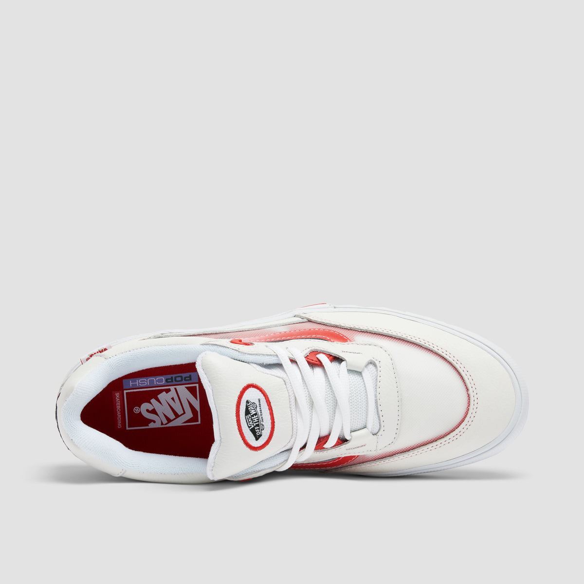 Vans Wayvee Shoes - Leather True White/Red
