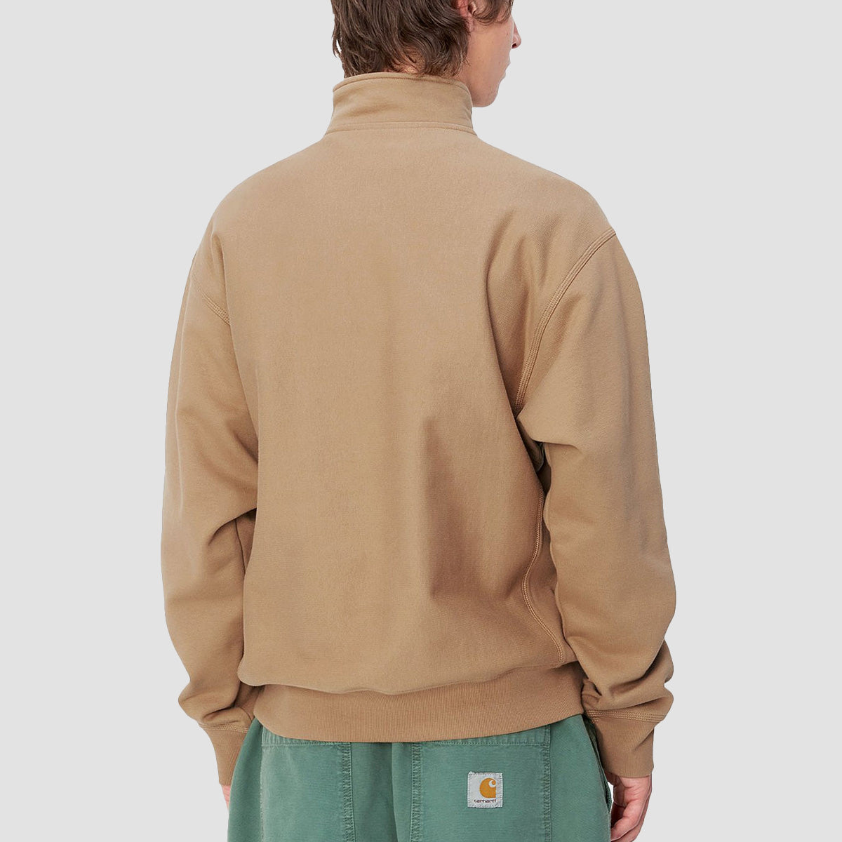 Carhartt WIP American Script Half Zip Sweatshirt Peanut