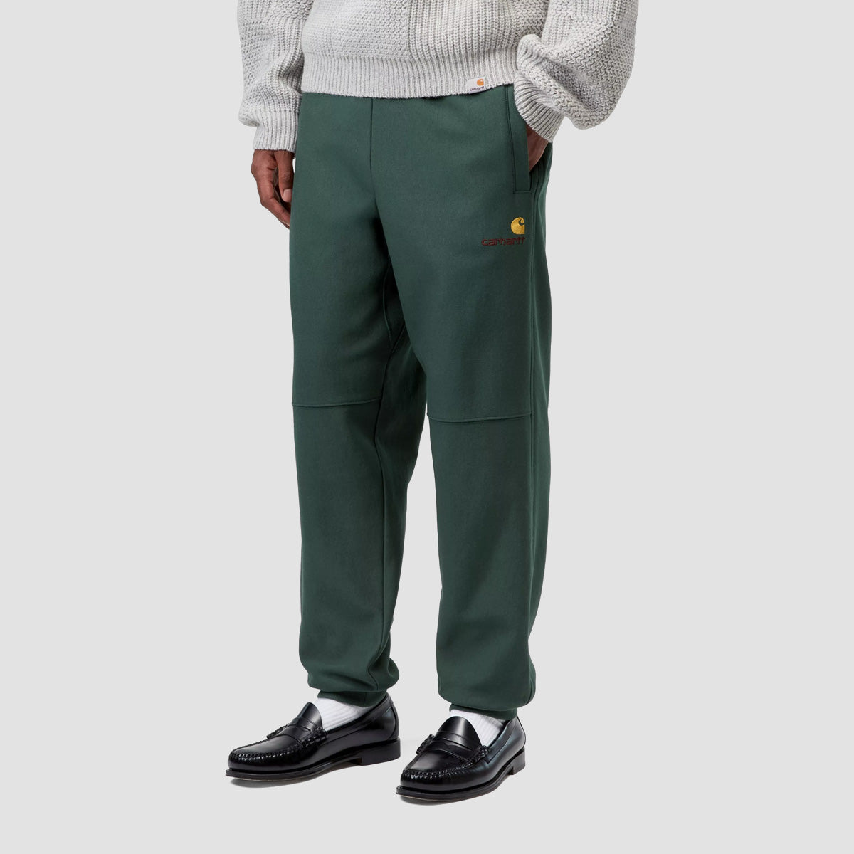 Carhartt WIP American Script Jogging Pant Kale Green