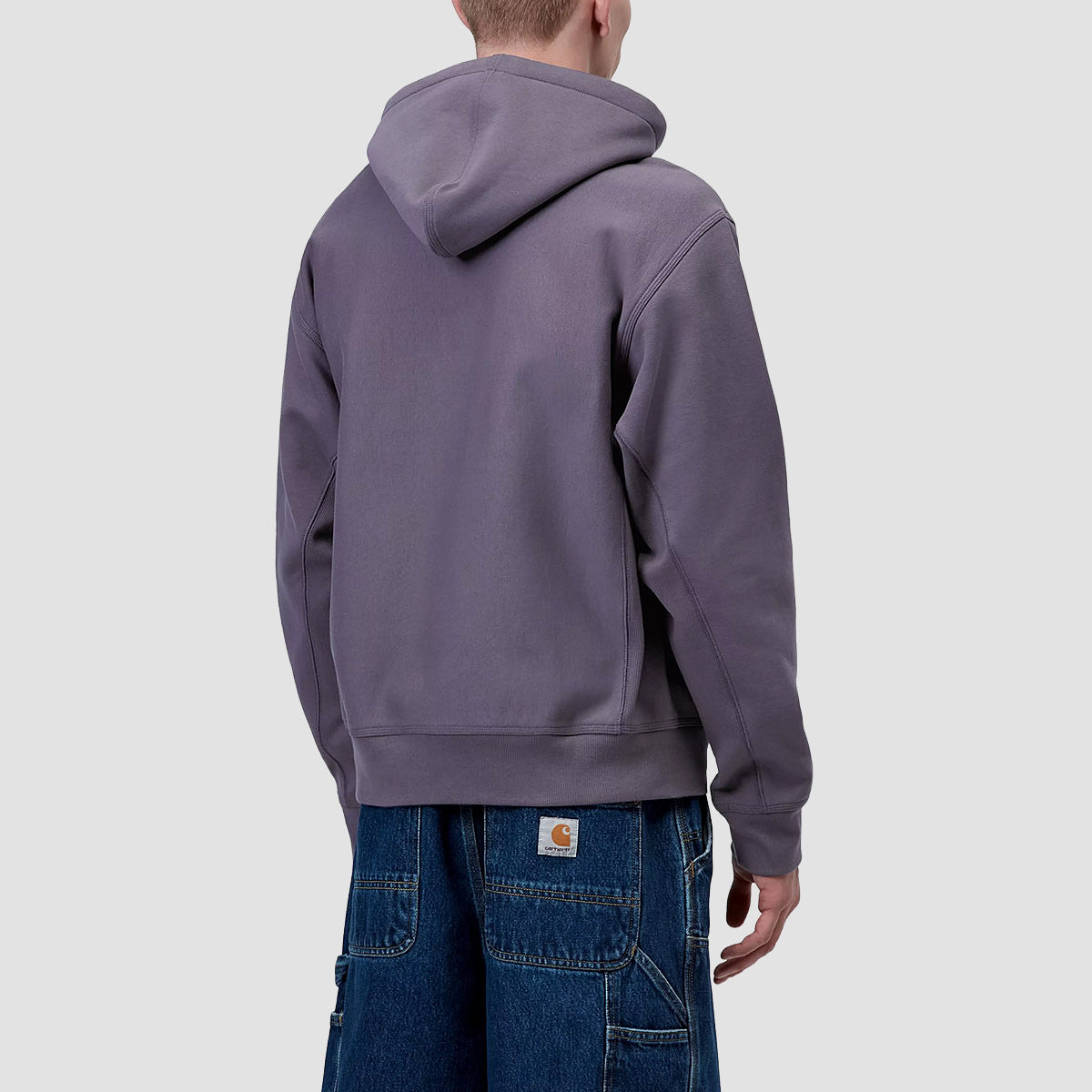 Carhartt WIP American Script Pullover Hoodie Shady Purple