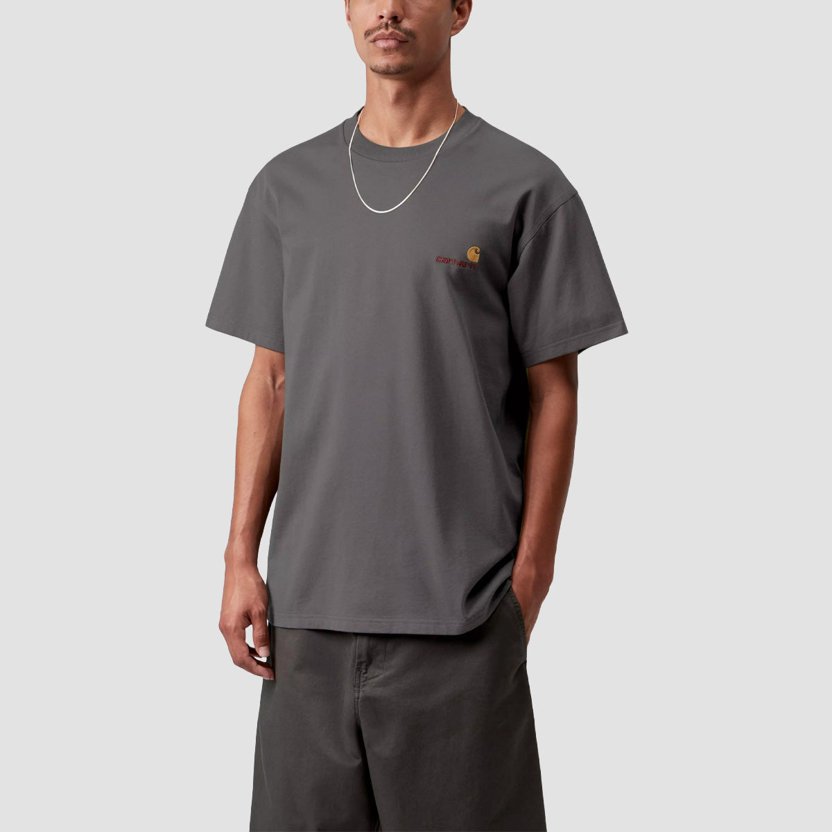 Carhartt WIP American Script T-Shirt Graphite