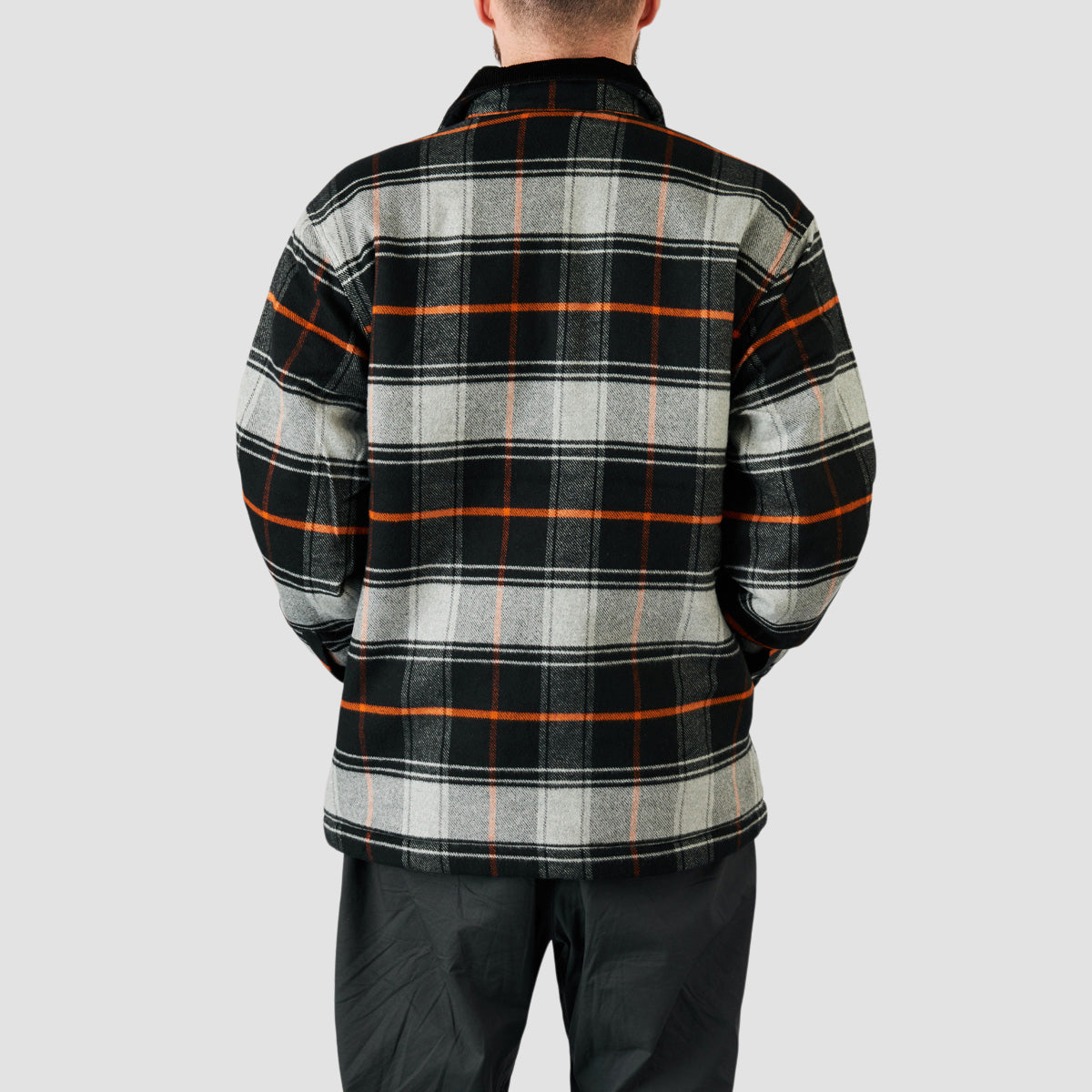 Carhartt WIP Baris Check Shirt Jacket Grey Heather/Black