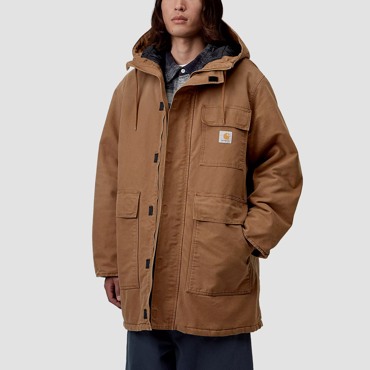 Carhartt WIP Boreal Parka Jacket Black Stone Canvas
