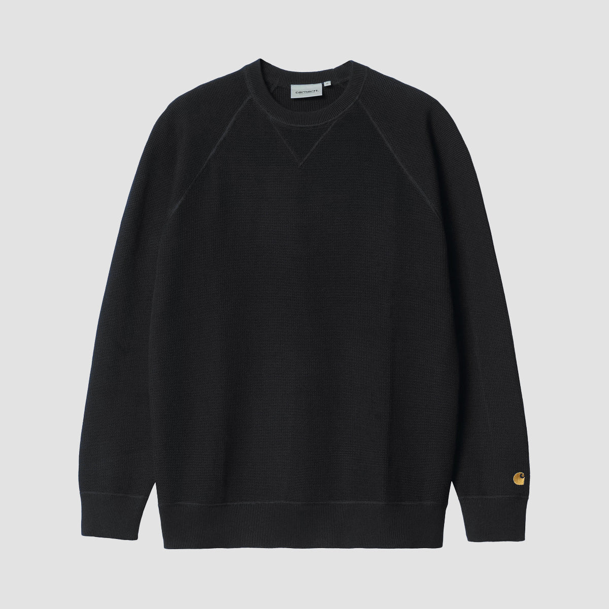 Carhartt WIP Chase Knitted Sweatshirt Black/Gold