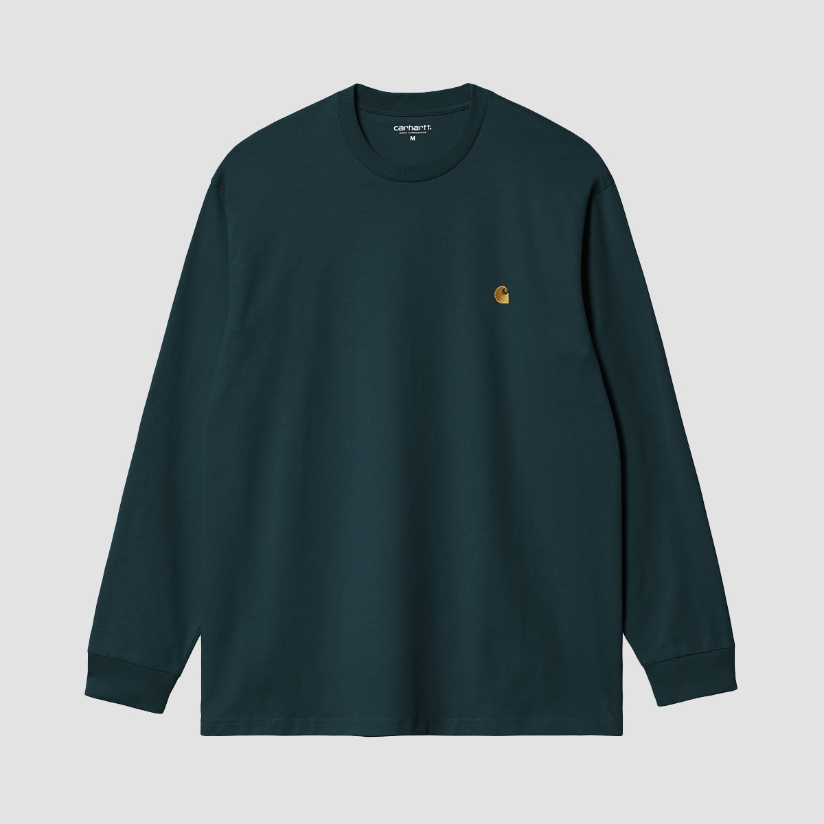 Carhartt WIP Chase Longsleeve T-Shirt Duck Blue/Gold