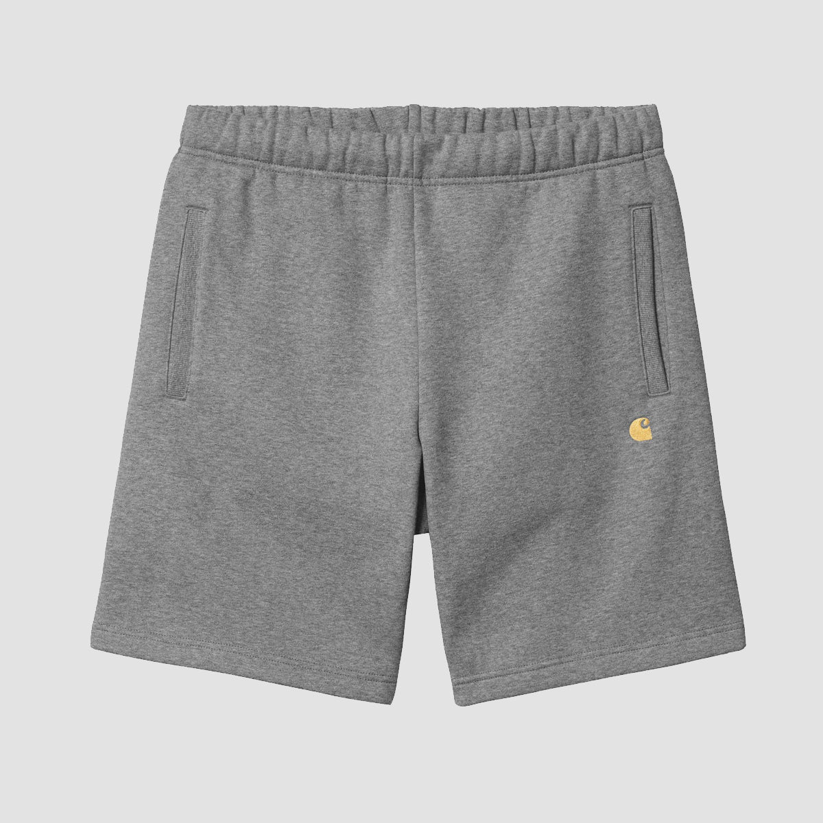 Carhartt WIP Chase Sweat Shorts Dark Grey Heather/Gold