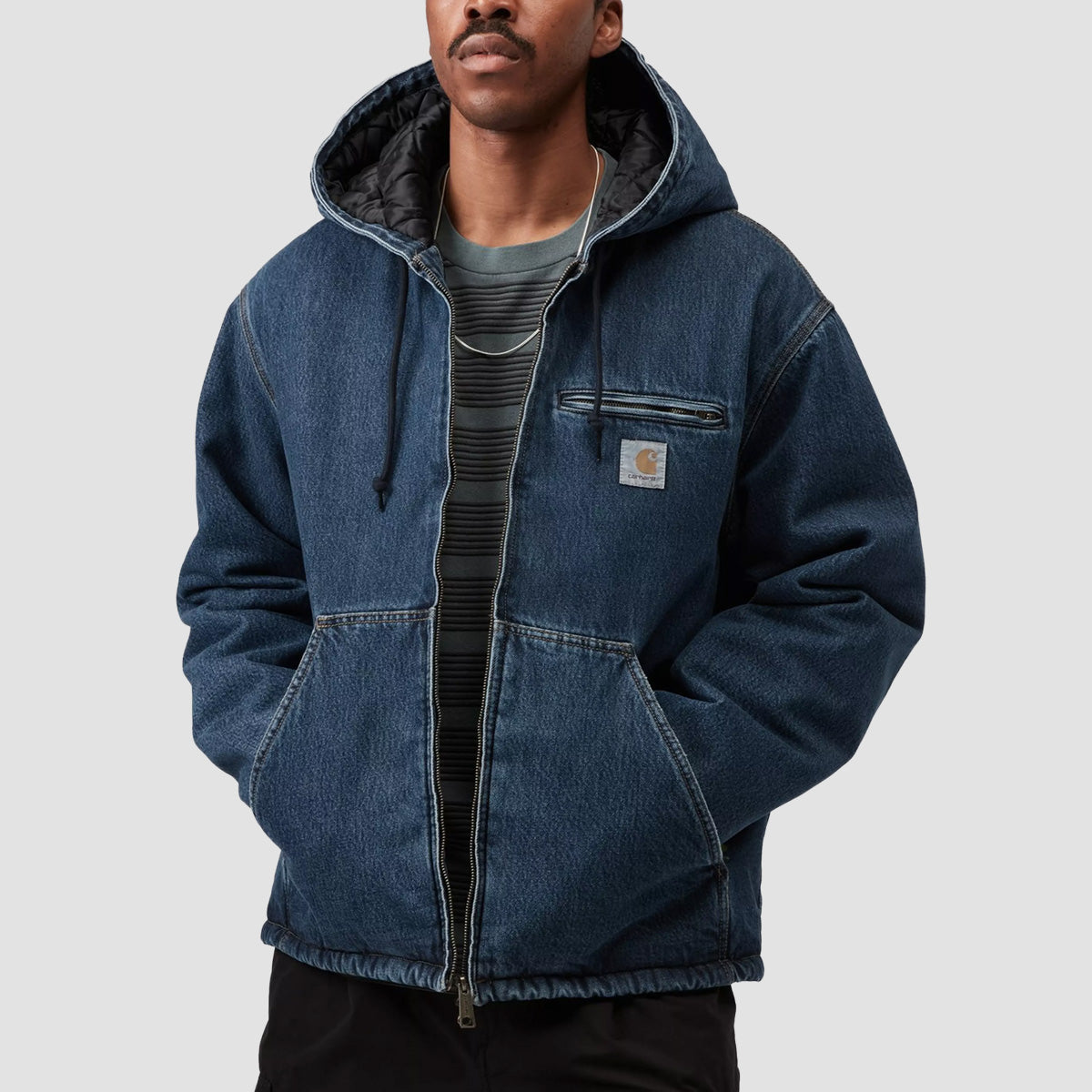 Carhartt WIP Cleveland Jacket Blue Stone Washed