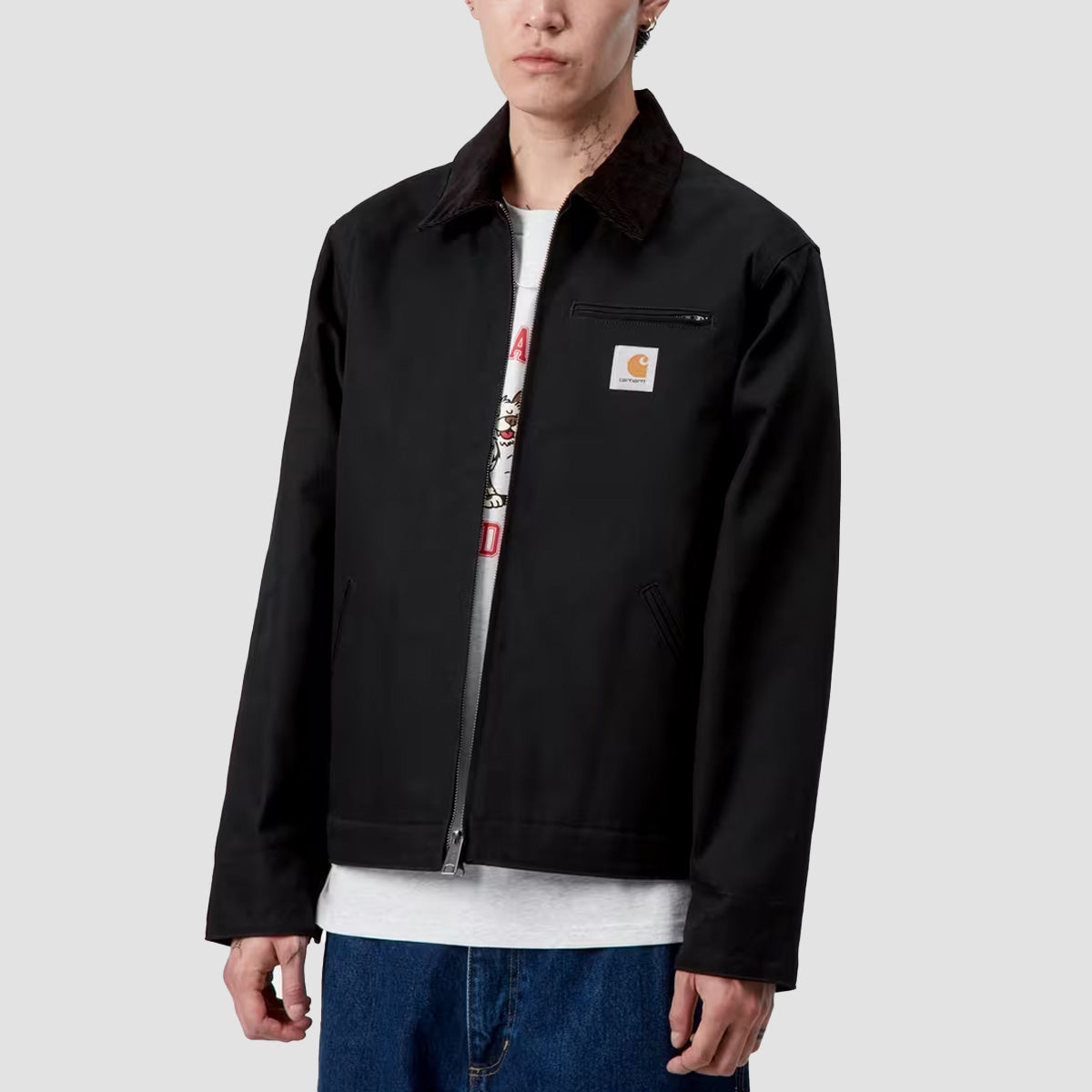 Carhartt WIP Detroit (Winter) Jacket Black/Black Rigid