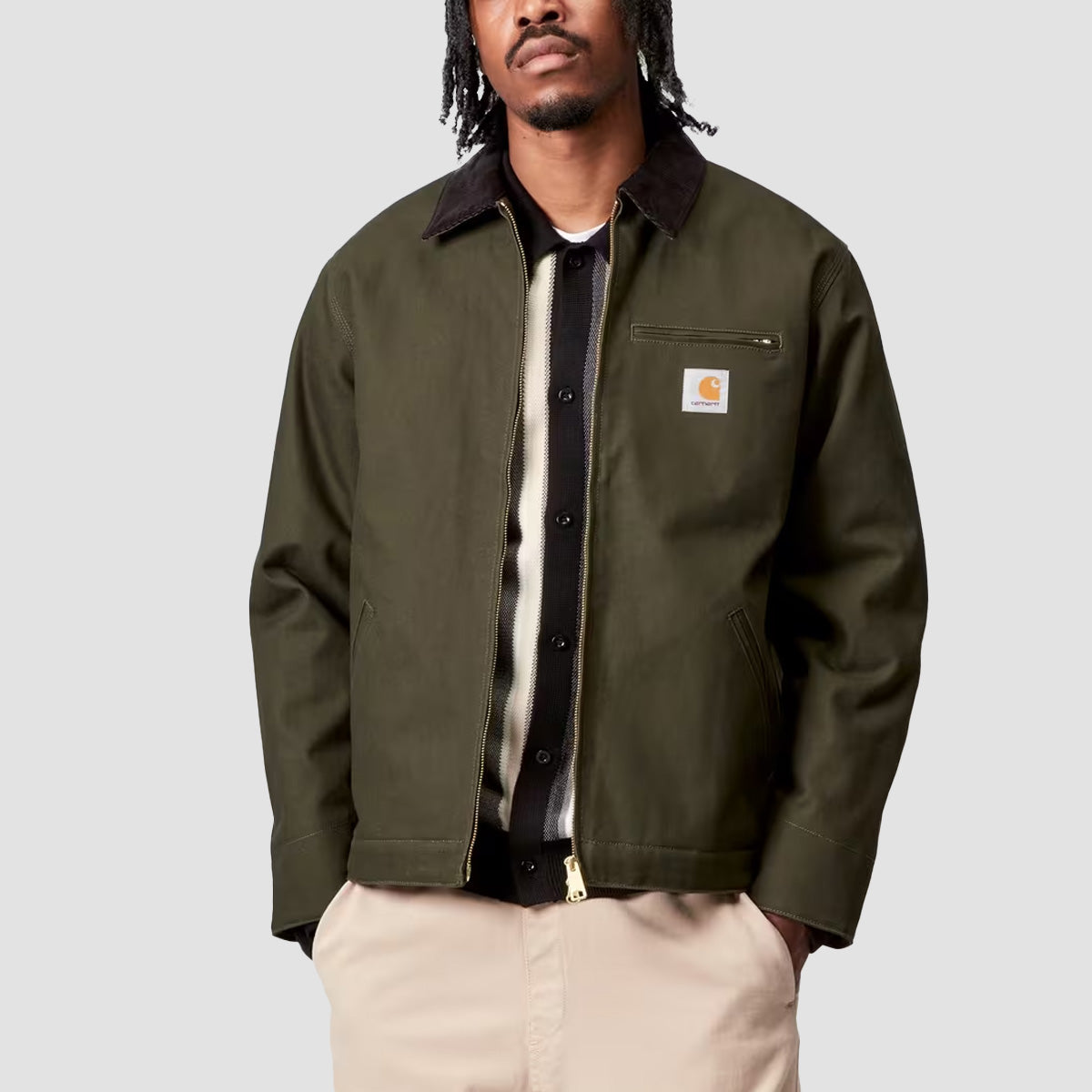 Carhartt WIP Detroit (Winter) Jacket Olive/Black Rigid