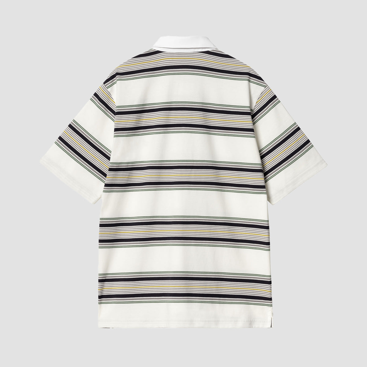 Carhartt WIP Gaines Short Sleeve Rugby Shirt Gaines Stripe/Wax