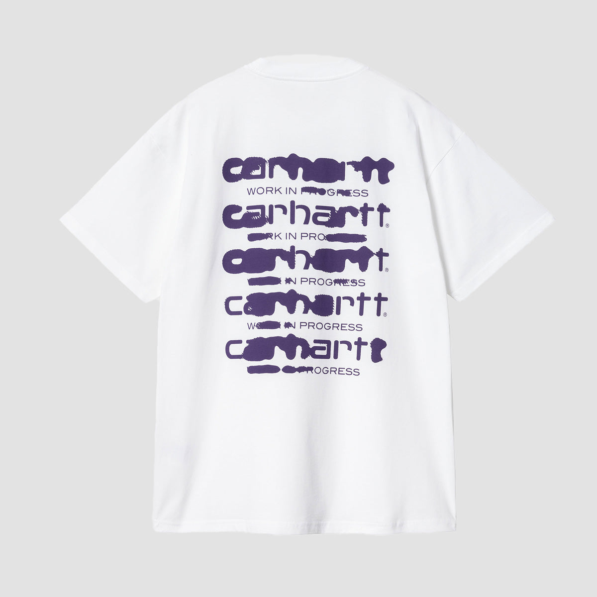 Carhartt WIP Ink Bleed T-Shirt White/Tyrian