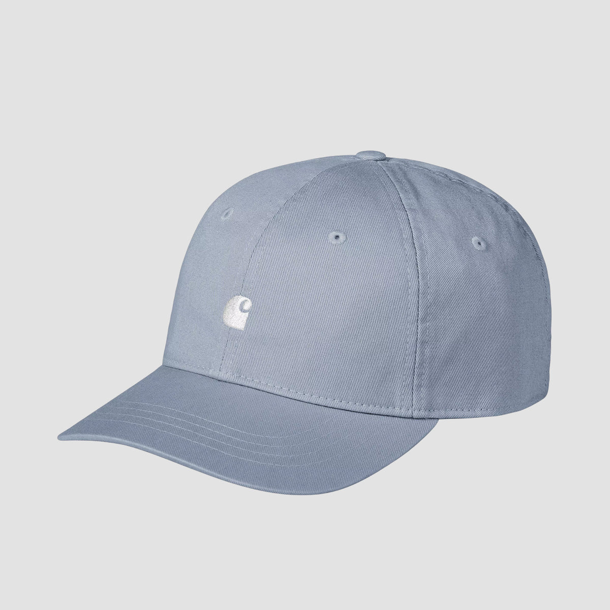 Carhartt WIP Madison Logo Cap Blue Fog/White