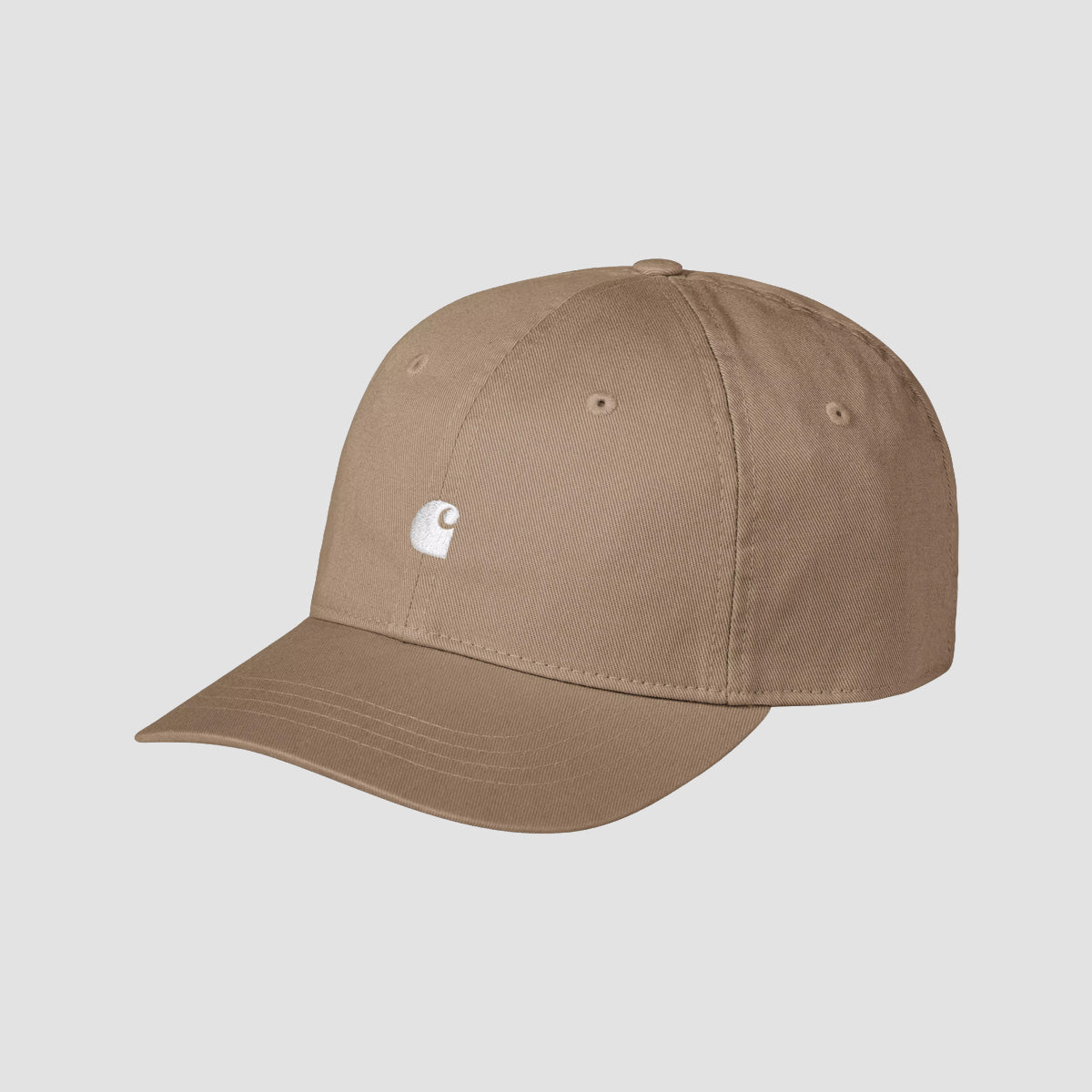 Carhartt WIP Madison Logo Cap Leather/White