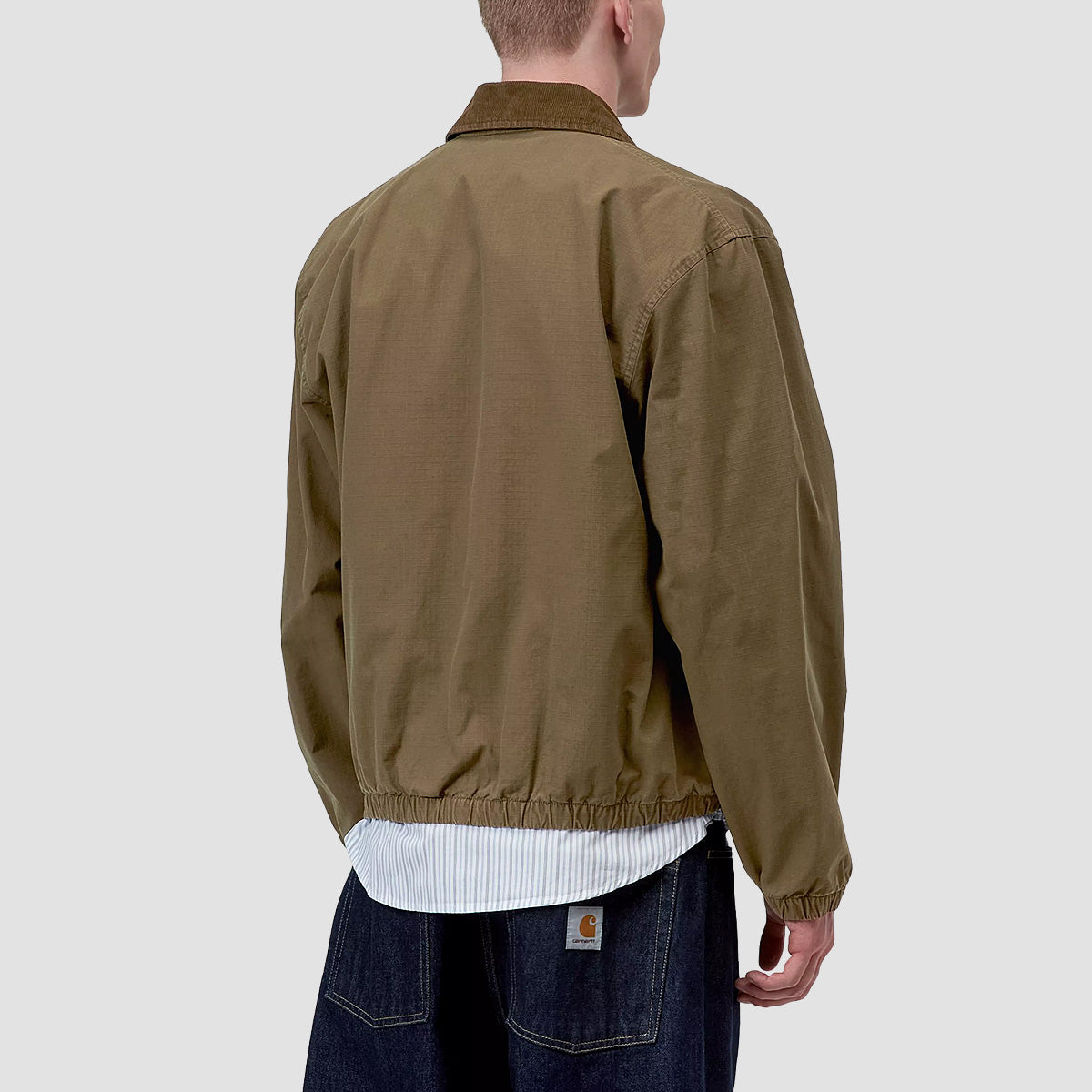 Carhartt WIP Madison Ripstop Jacket Dark Beech/Black Garment Dyed