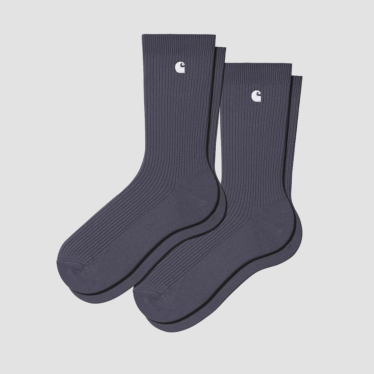 Carhartt WIP Madison Socks 2 Pack Shady Purple/White