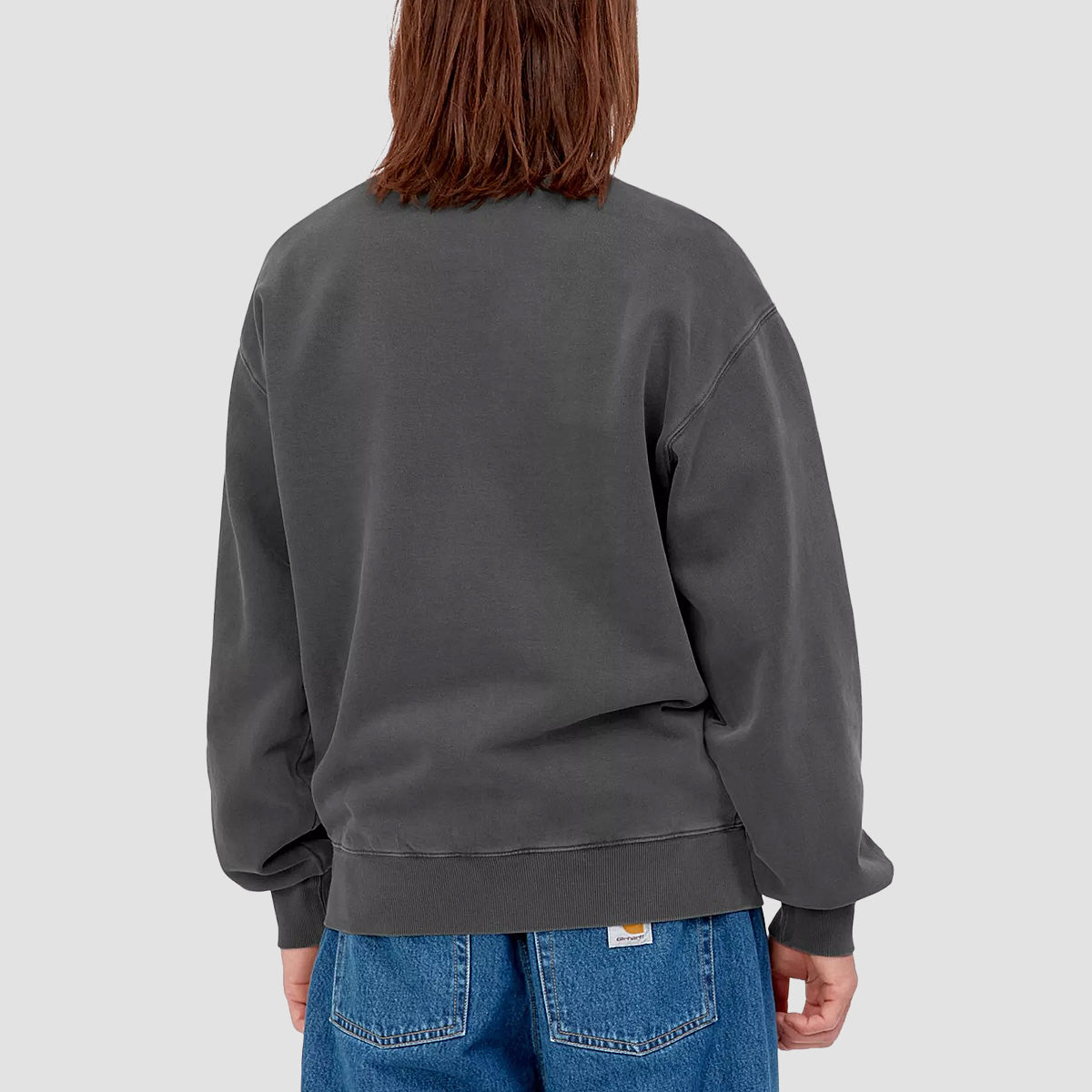 Carhartt WIP Nelson Crew Sweatshirt Black Garment Dyed