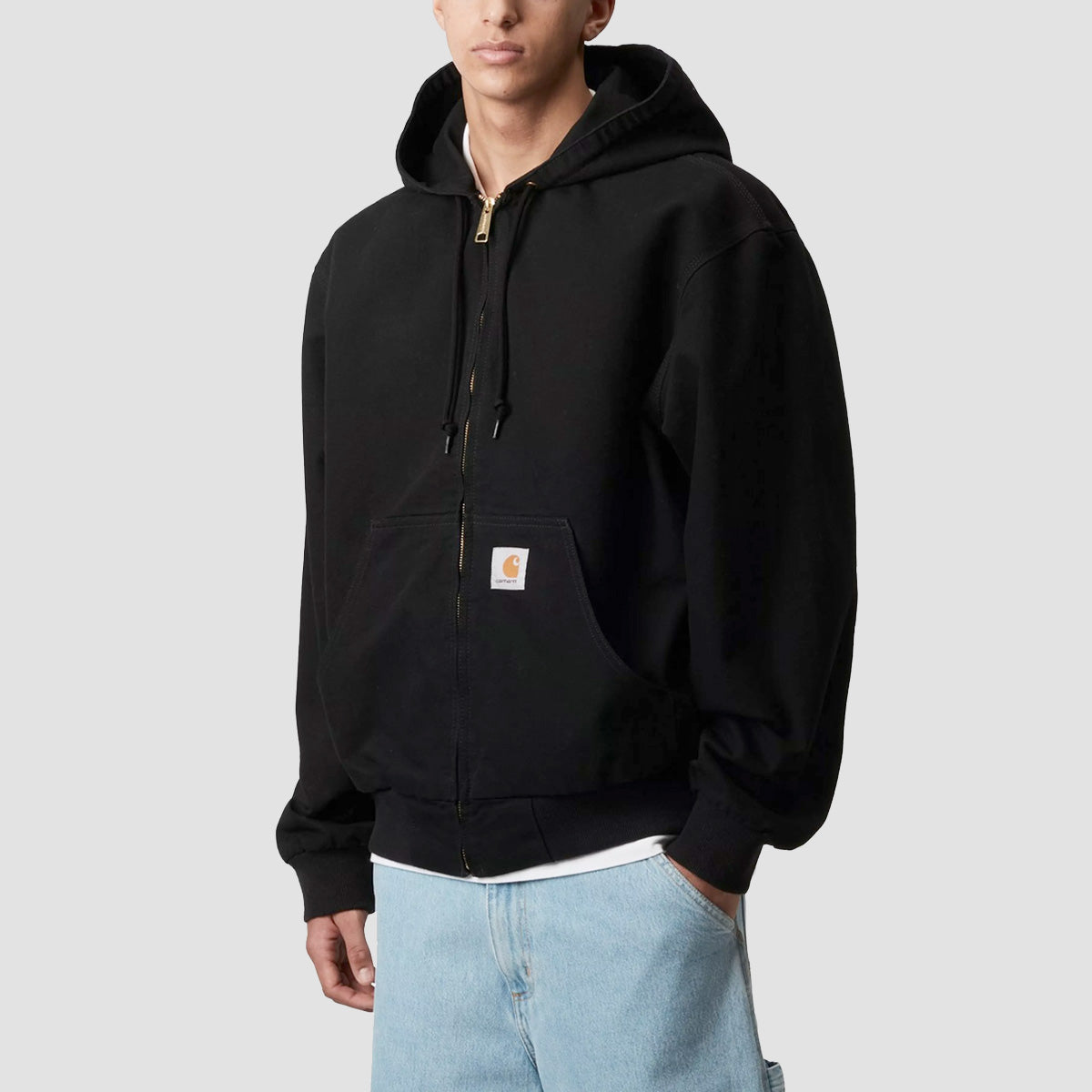 Carhartt WIP OG Active Jacket Black Rinsed Canvas