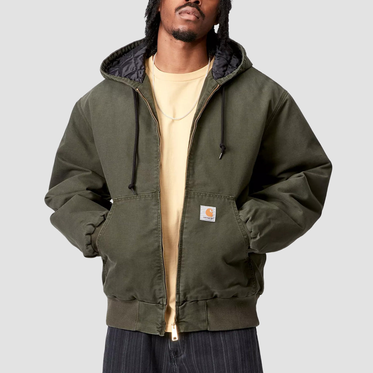 Carhartt WIP OG Active Jacket Olive Stone Canvas