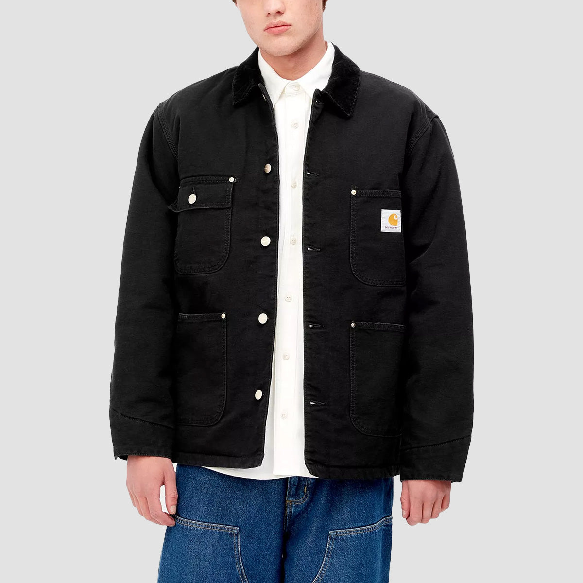 Carhartt WIP OG Chore Coat Black/Black Aged Canvas