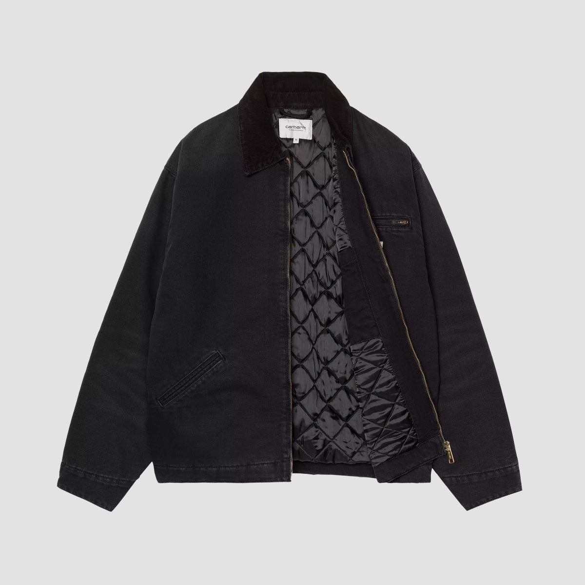 Carhartt WIP OG Detroit Jacket Black/Black Stone Canvas