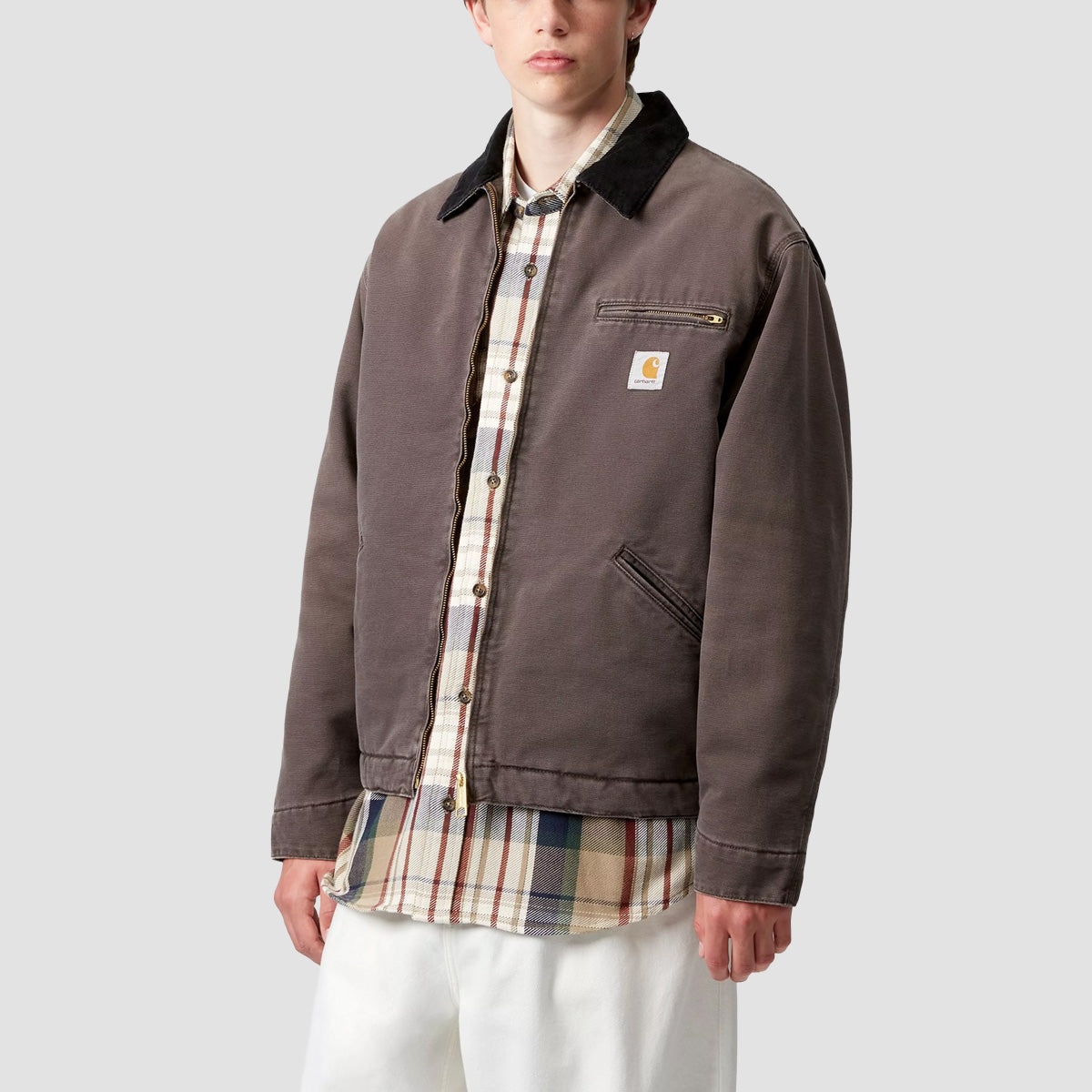 Carhartt WIP OG Detroit Jacket Tobacco/Black Stone Canvas