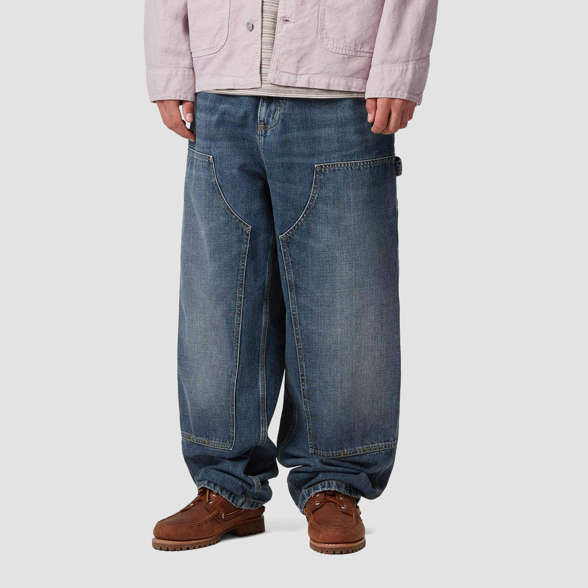 Carhartt WIP OG Double Knee Loose Fit Jeans Blue Dark Used Wash