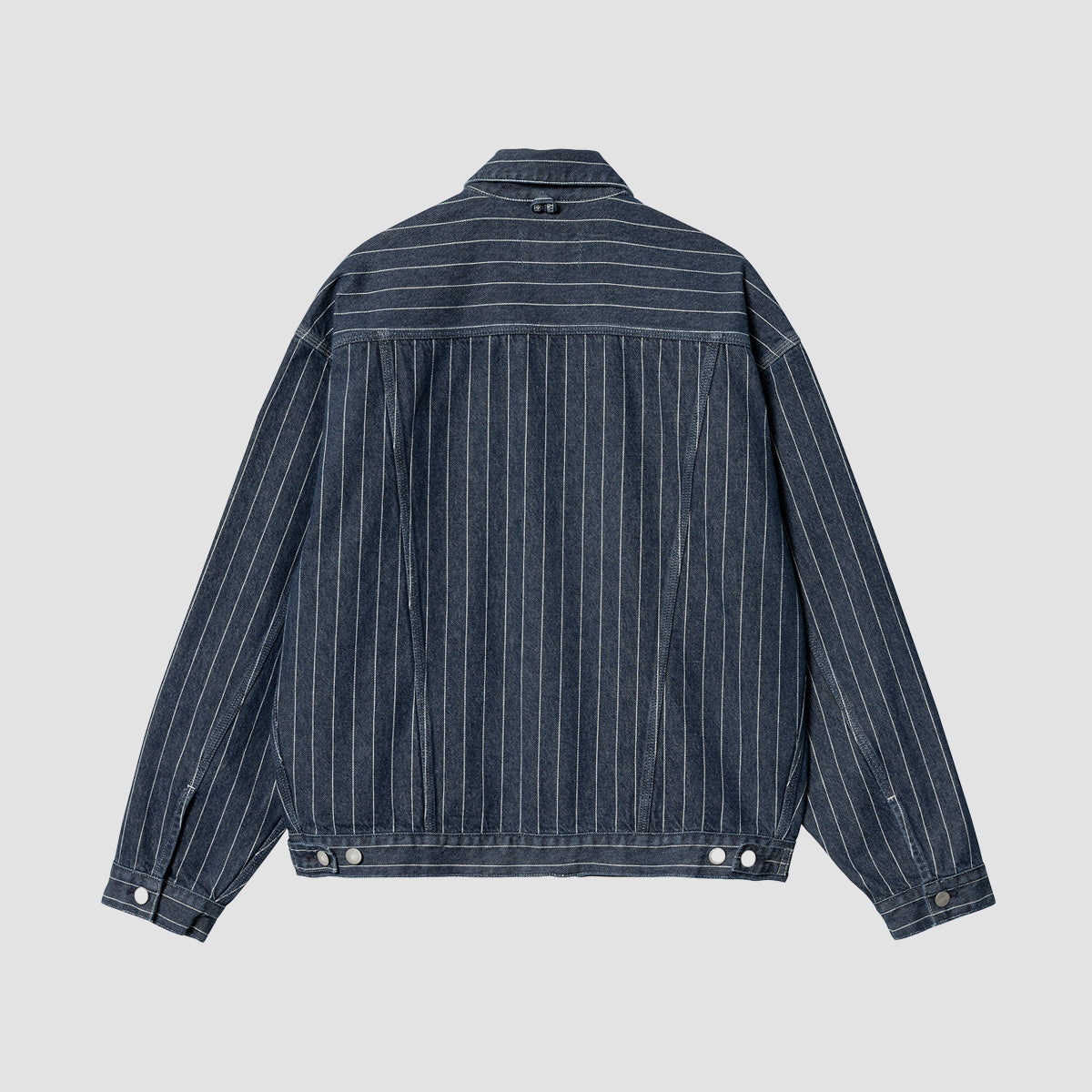 Carhartt WIP Orlean Stripe Jacket Black/White Stone Washed