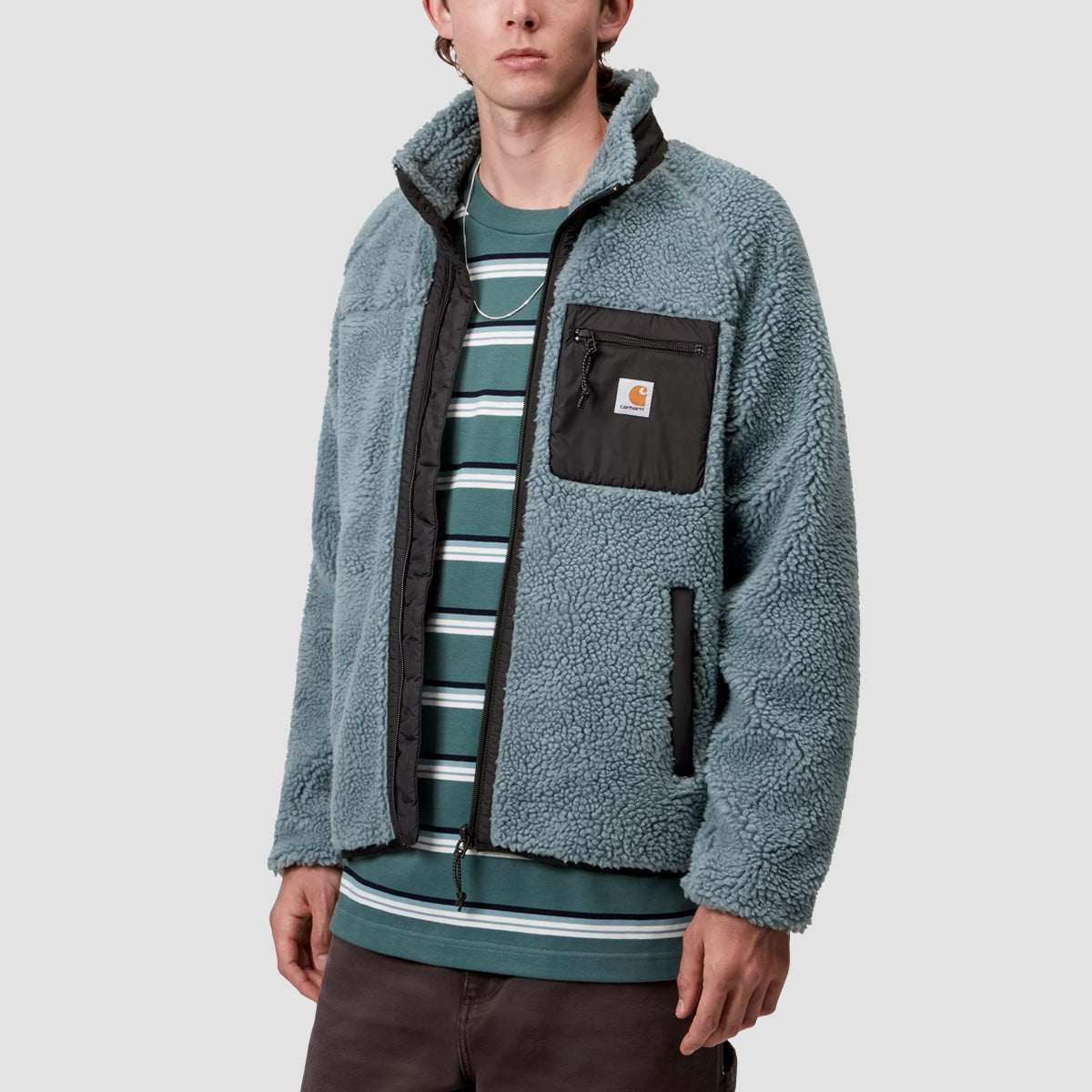 Carhartt WIP Prentis Liner Fleece Jacket Citadel/Black