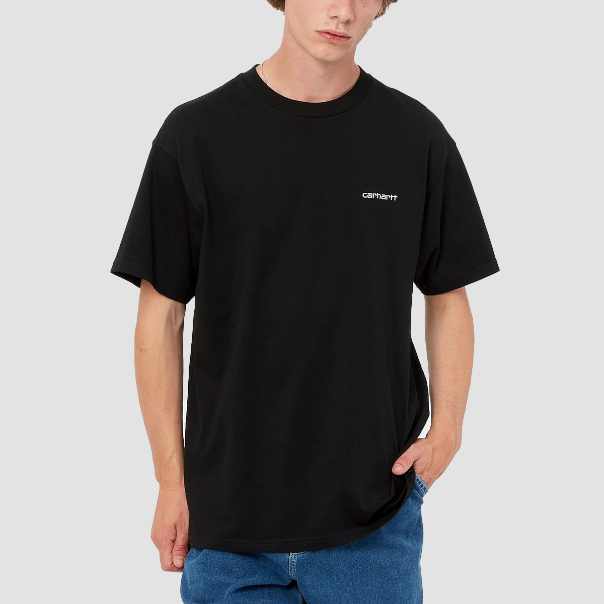 Carhartt WIP Script Embroidery T-Shirt Black/White