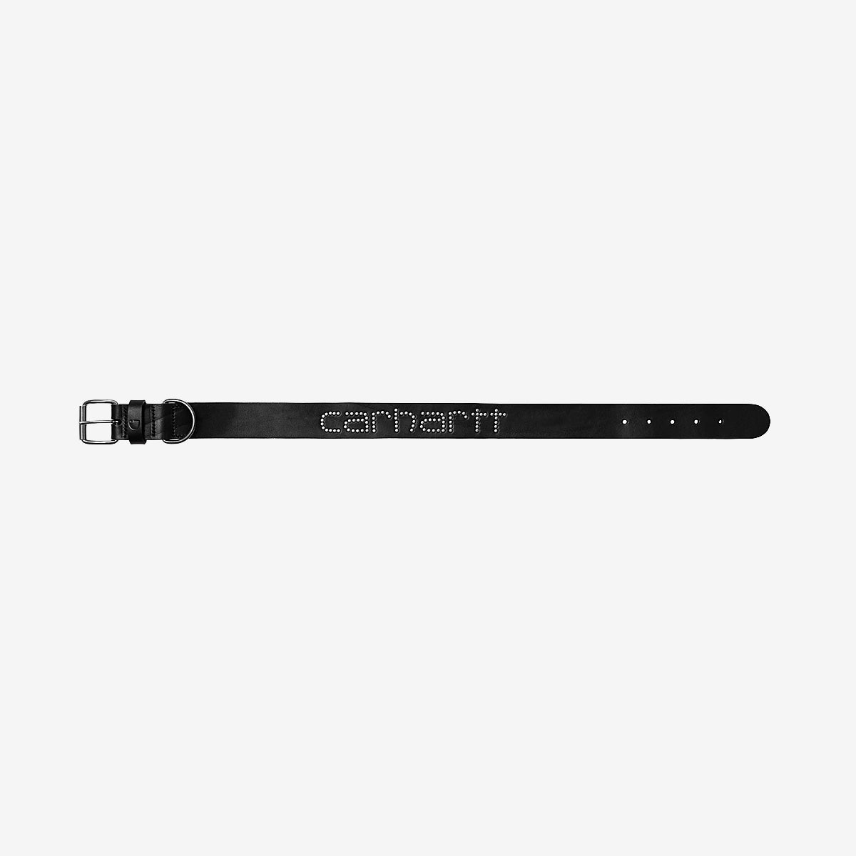Carhartt WIP Script Studs Medium/Large Leather Dog Collar Black