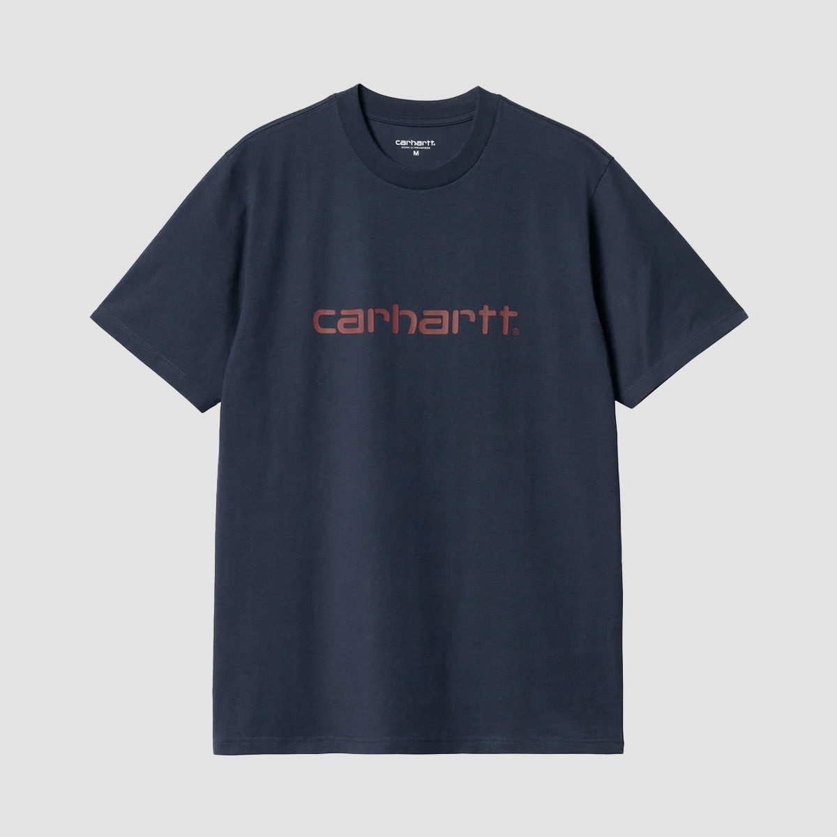 Carhartt WIP Script T-Shirt Air Force Blue/Malbec