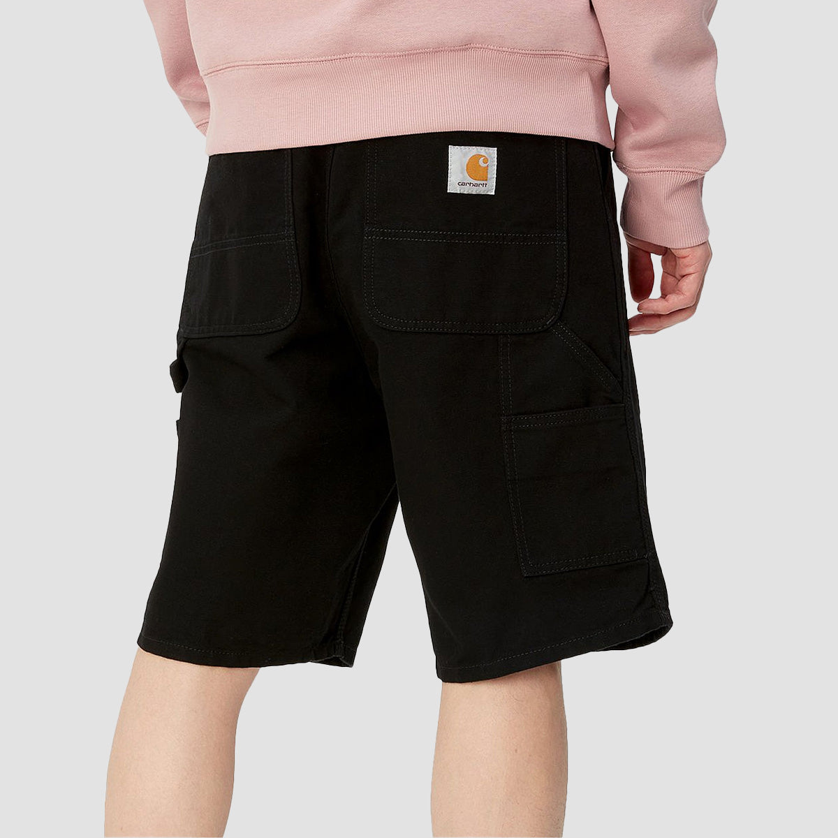 Carhartt WIP Single Knee Shorts Black Rinsed