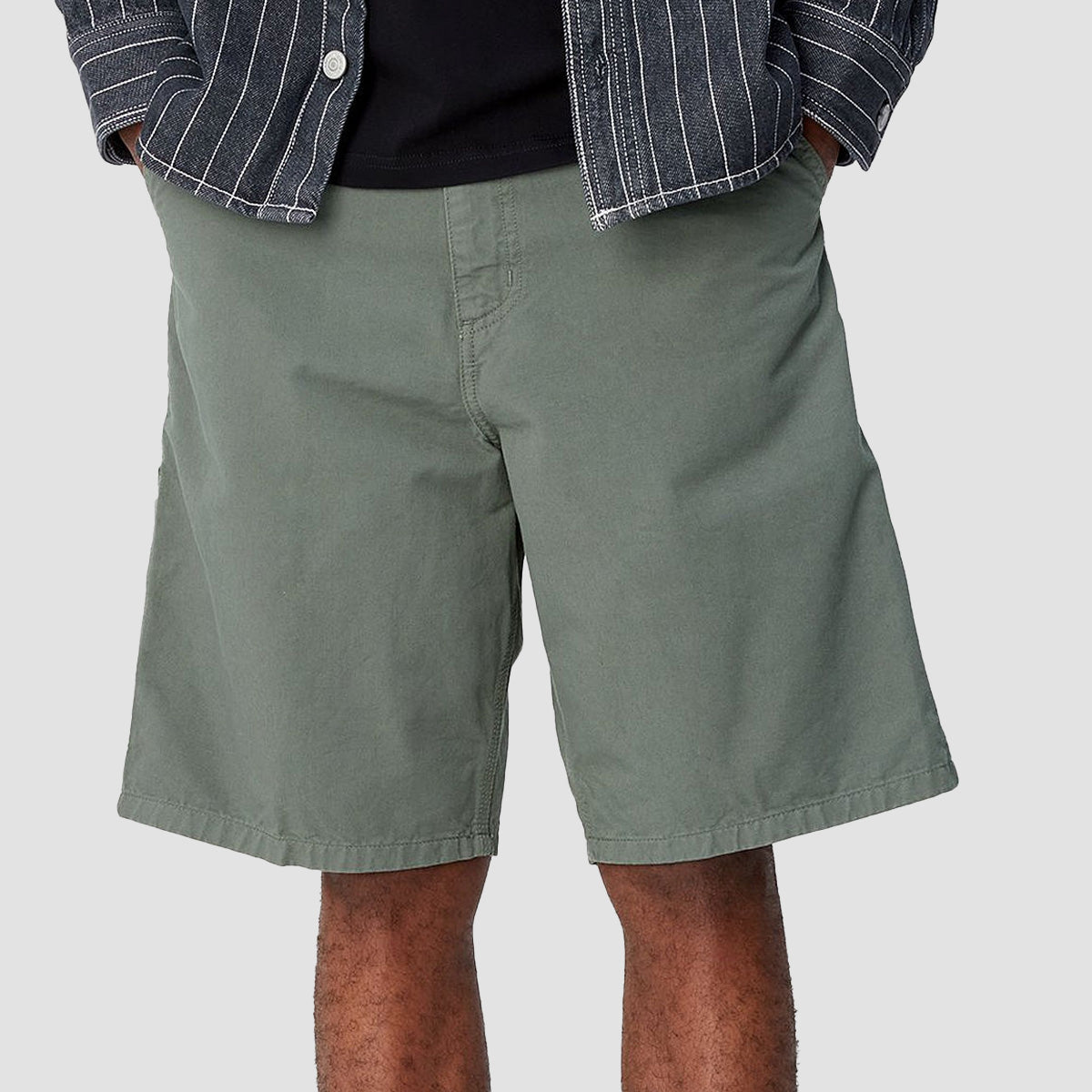 Carhartt WIP Single Knee Shorts Park Garment Dyed
