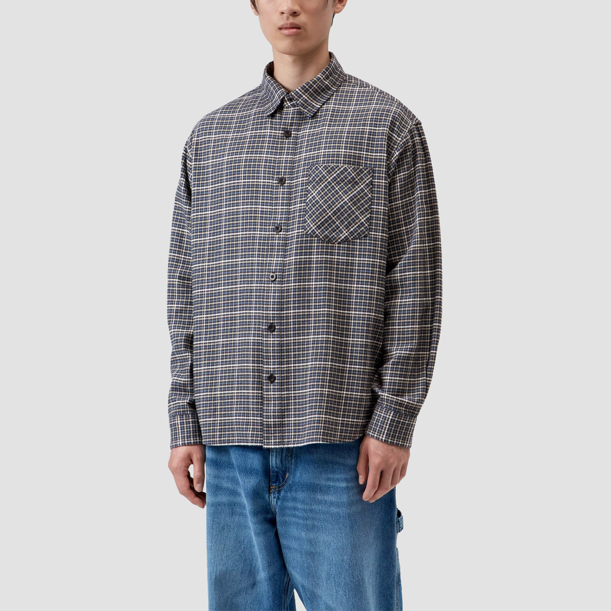 Carhartt WIP Todrick Longsleeve Shirt Todrick Houndstooth/Icesheet