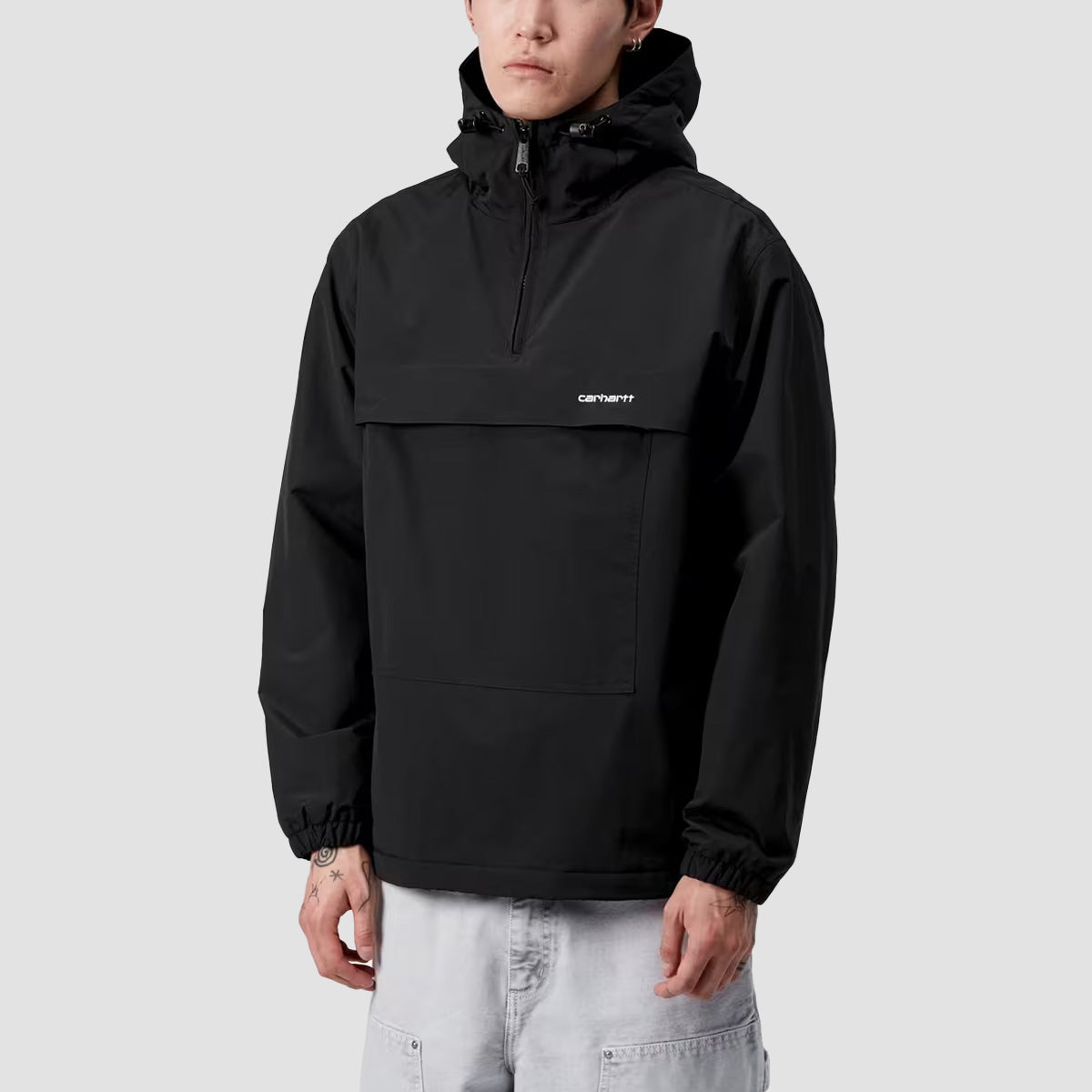 Carhartt WIP Windbreaker Pullover (Winter) Jacket Black/White