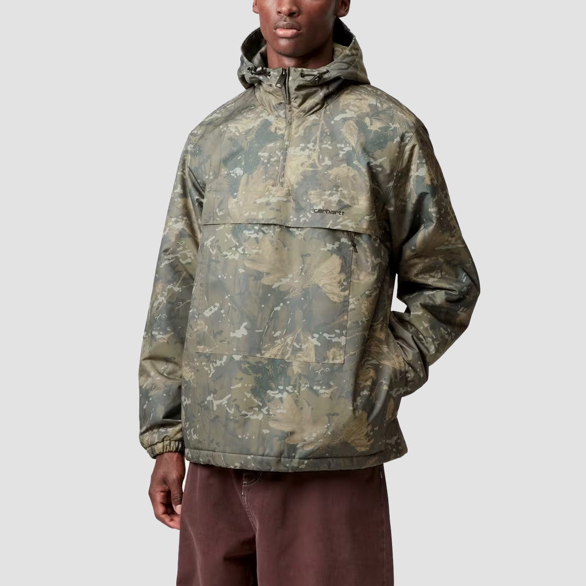 Carhartt WIP Windbreaker Pullover (Winter) Jacket Camo Combi/Green/Black