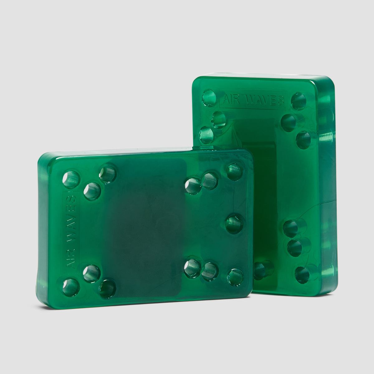 Air Waves Cheese Blocks 1/2" Heel Replacer x2 Green