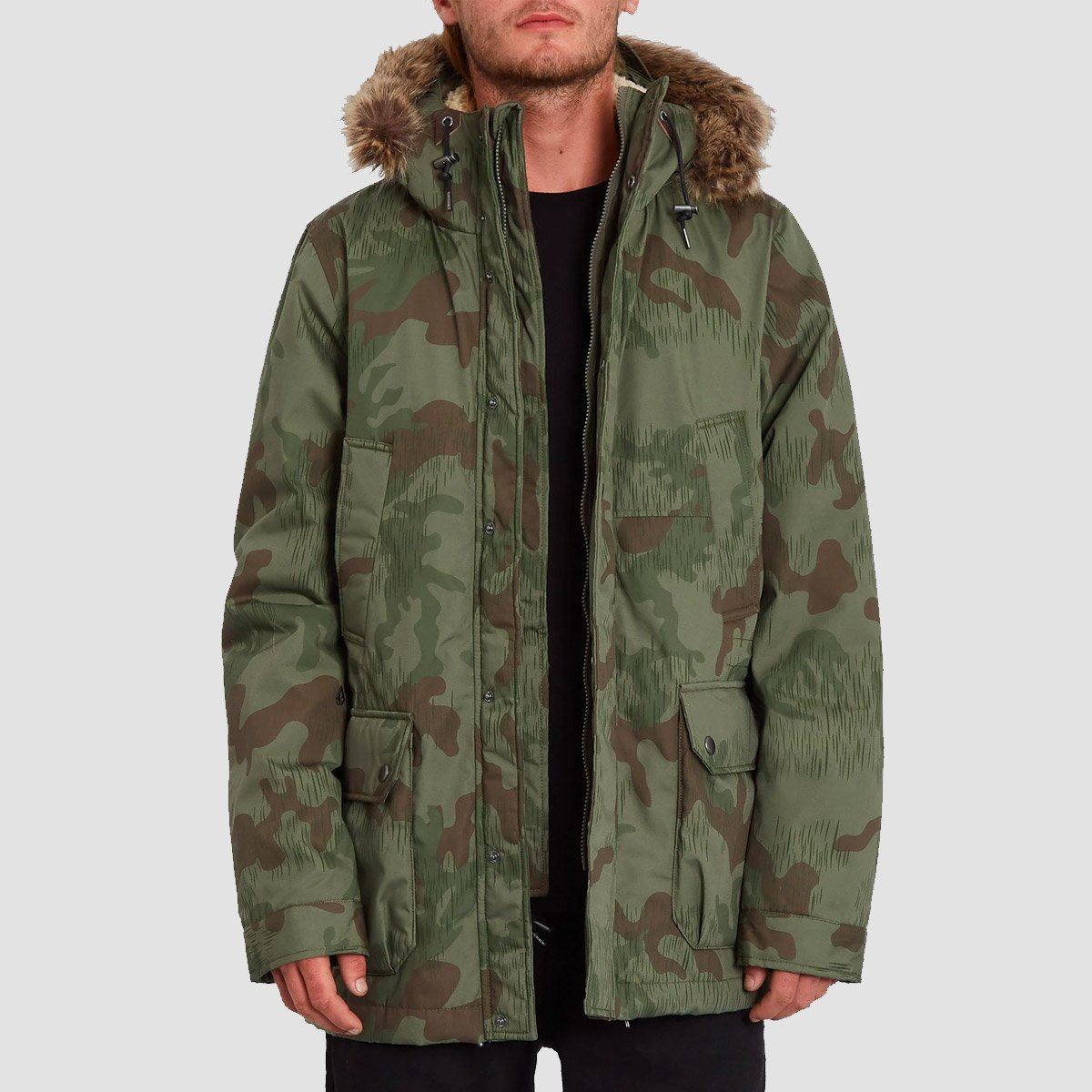 Volcom Lidward 5K Parka Jacket Camouflage