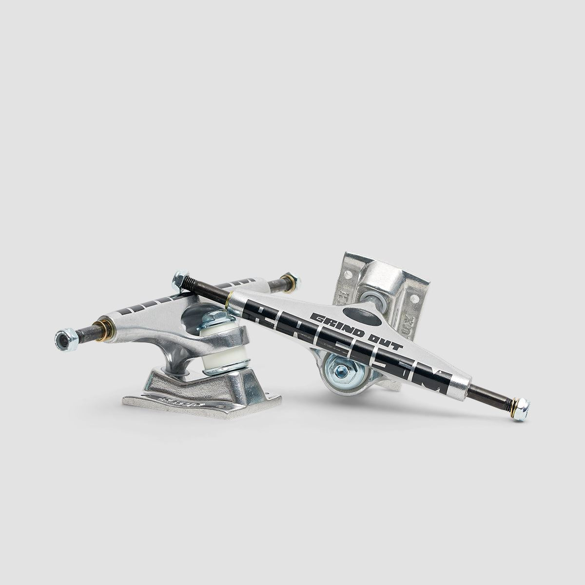Krux K5 Grind Out Racism DLK Standard Skateboard Trucks 1 Pair Silver - 8"
