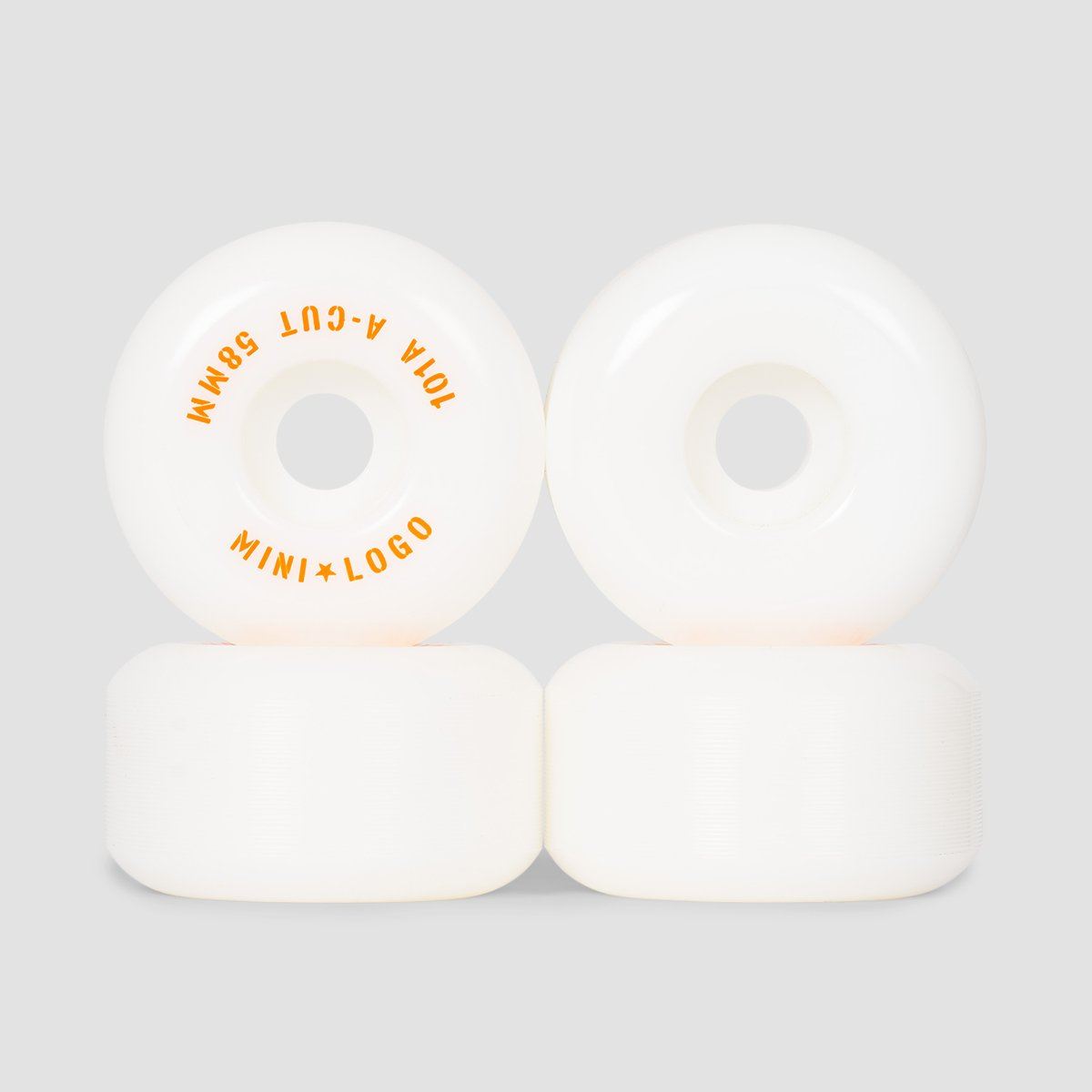 Mini Logo A-Cut 2 101a Skateboard Wheels White 58mm