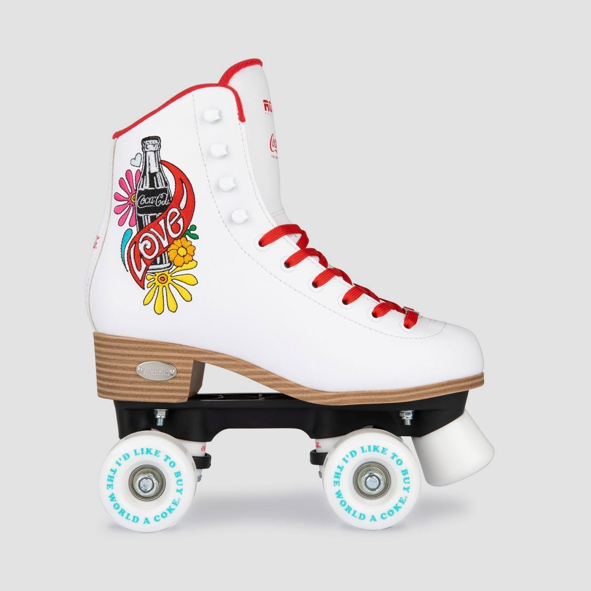 Rookie x Coca-Cola Love Quad Skates White