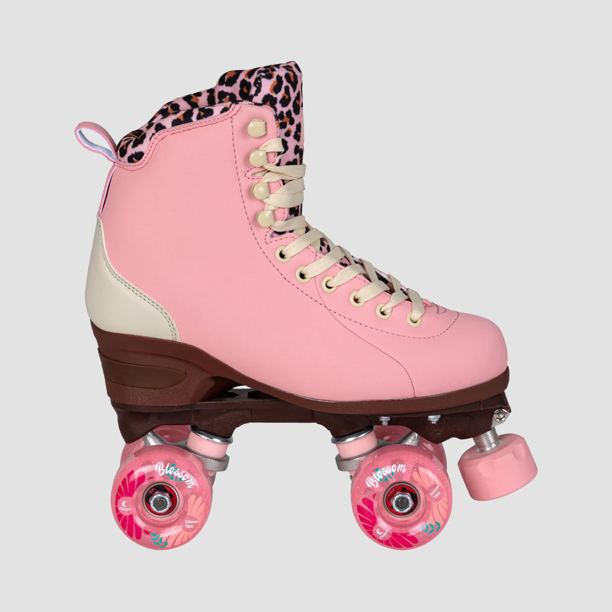 Chaya Miyu Pink Leopard Quad Skates Pink