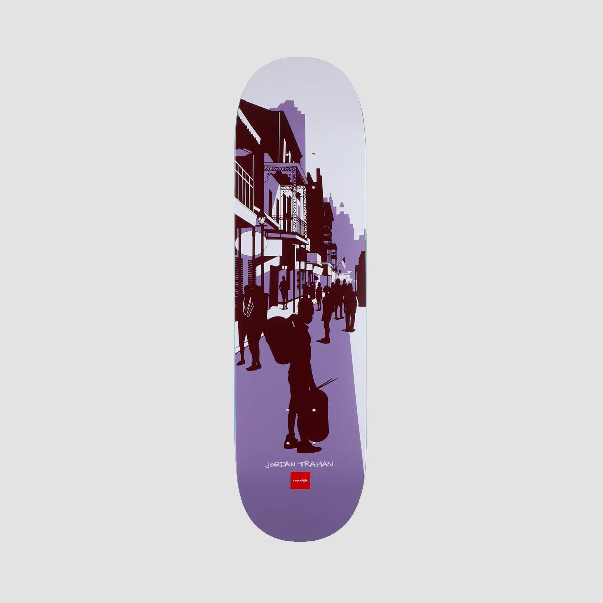 Chocolate Evan Hecox City Series Jordan Trahan Twin Tip Skateboard Deck - 8.5"
