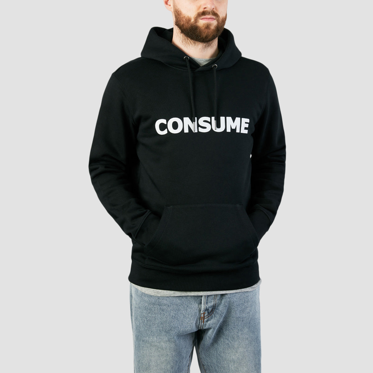 Consume Logo Pullover Hoodie Black/White