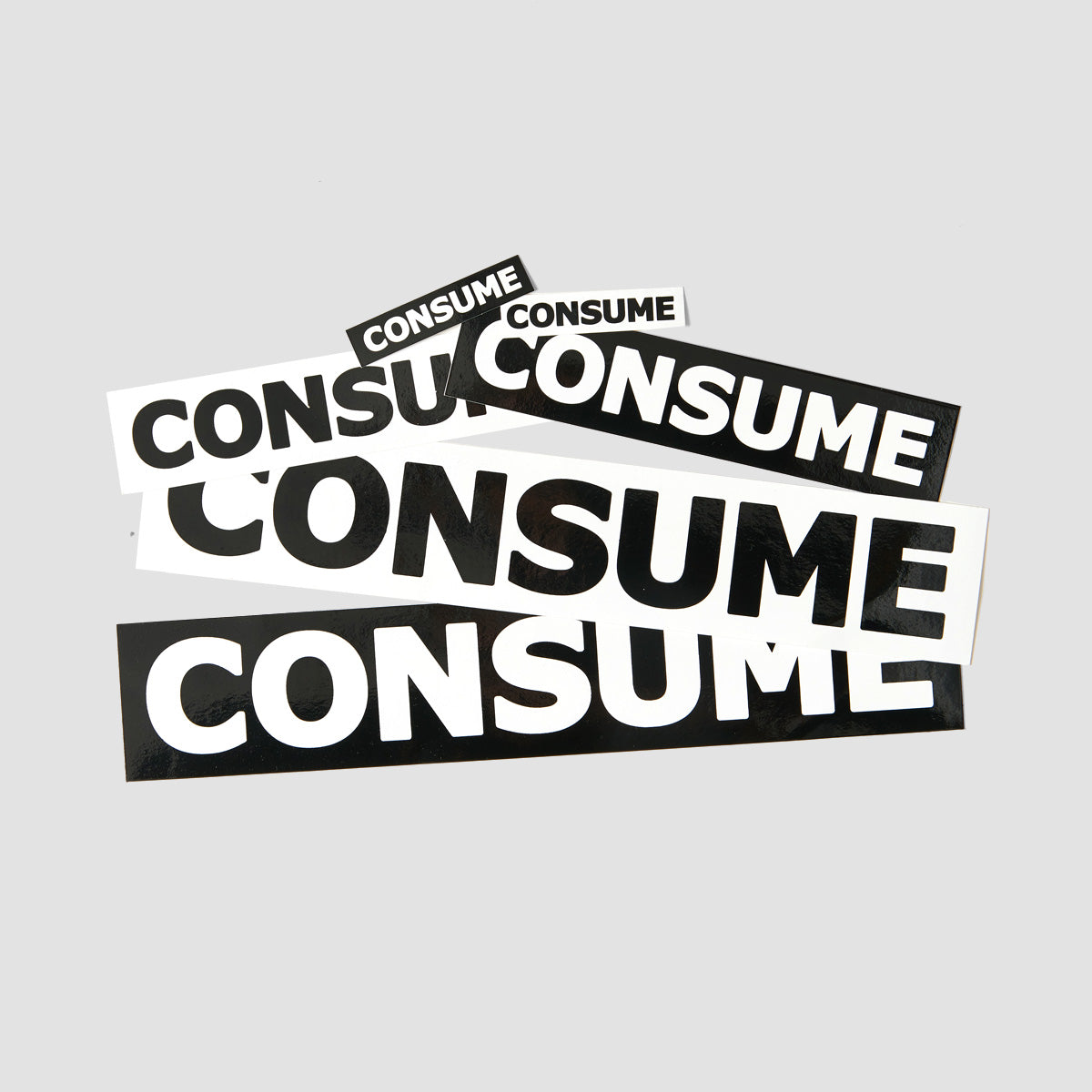 Consume Logo Sticker 6 Pack Assorted