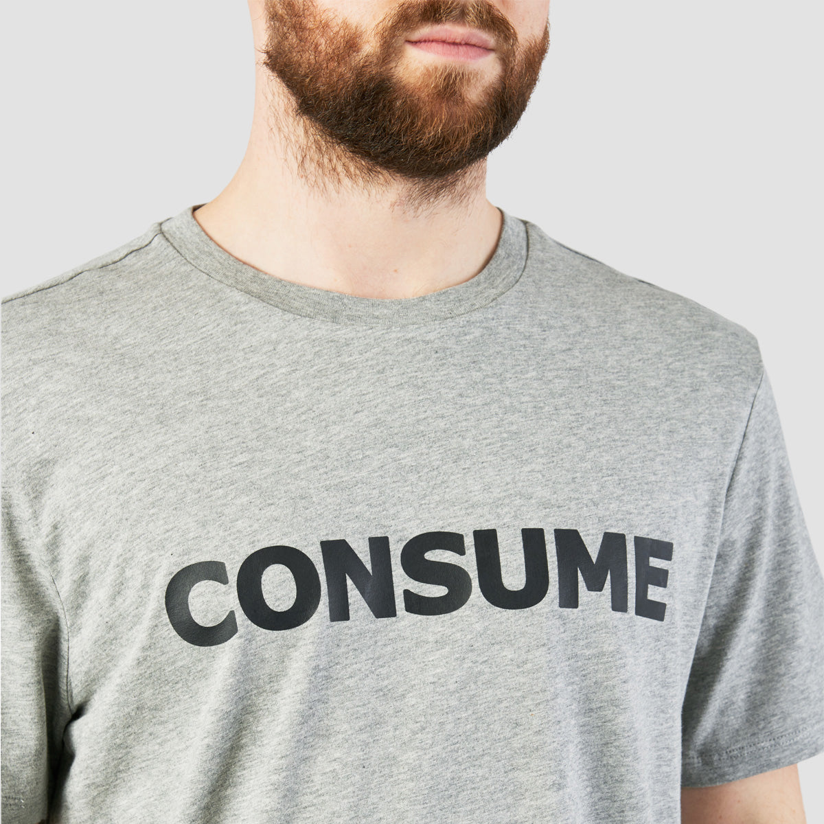 Consume Logo T-Shirt Athletic Heather/Black
