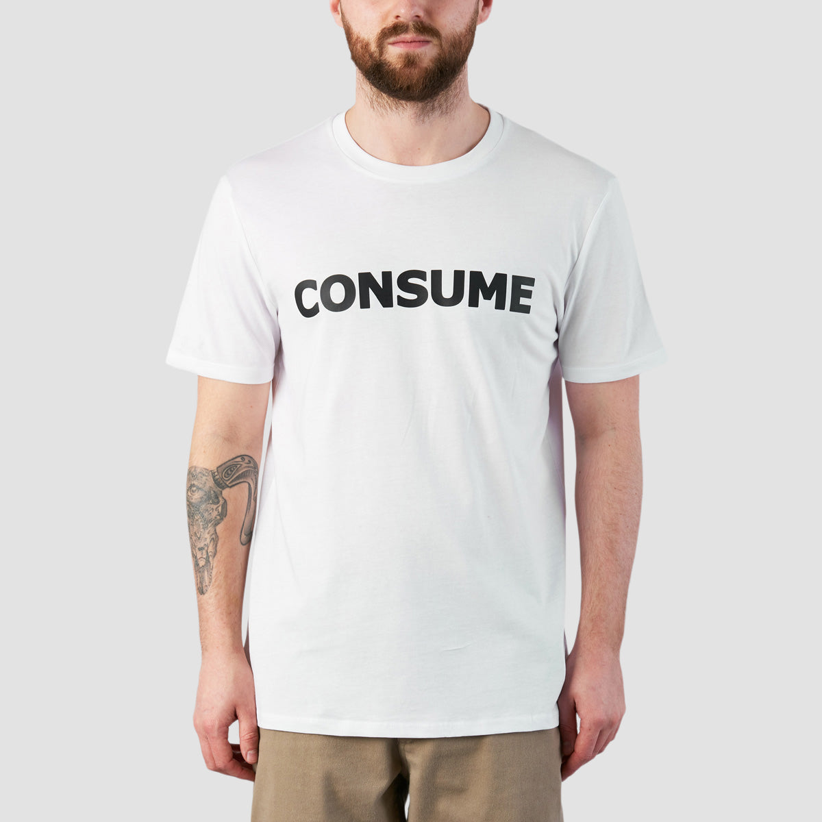 Consume Logo T-Shirt White/Black