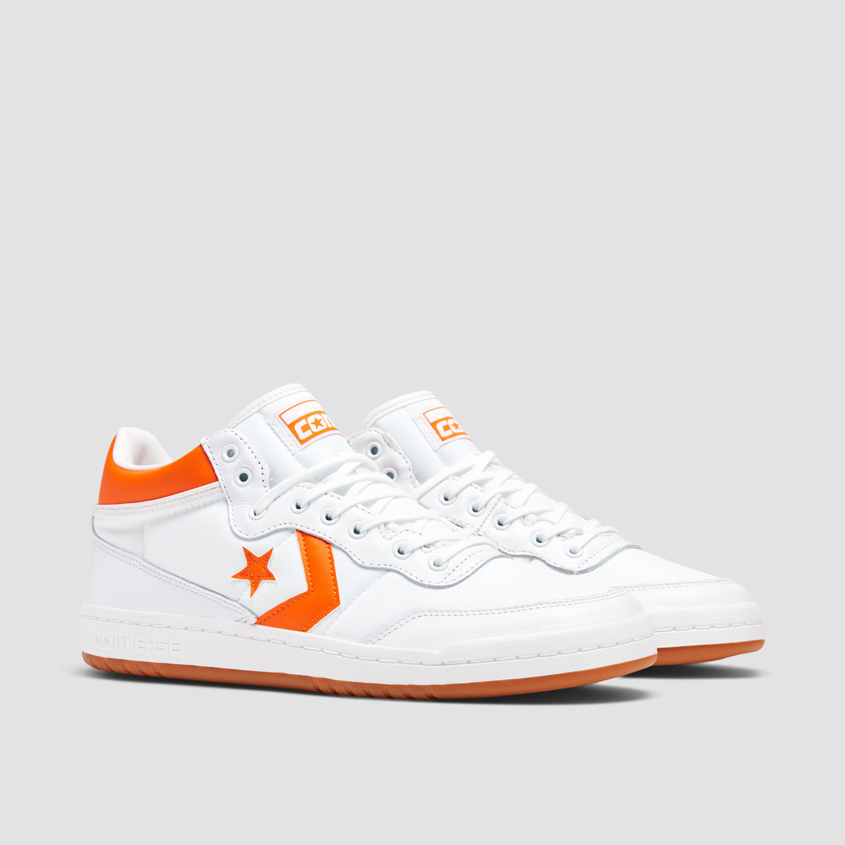 Converse Fastbreak Pro Mid Top Shoes White Orange White